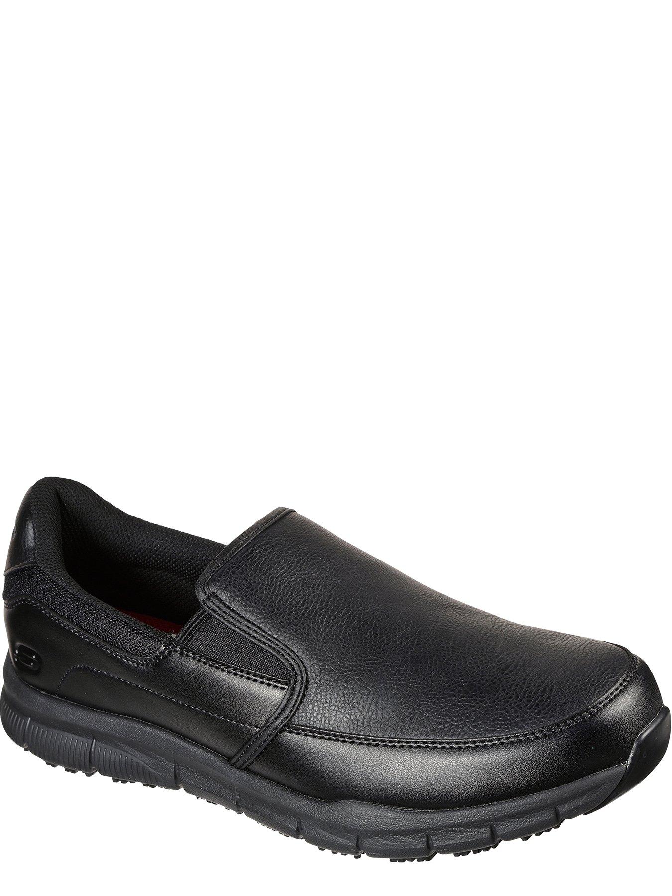 Image 2 of 5 of Skechers Work Nampa Groton Slip Resistant Slip On Trainers - Black