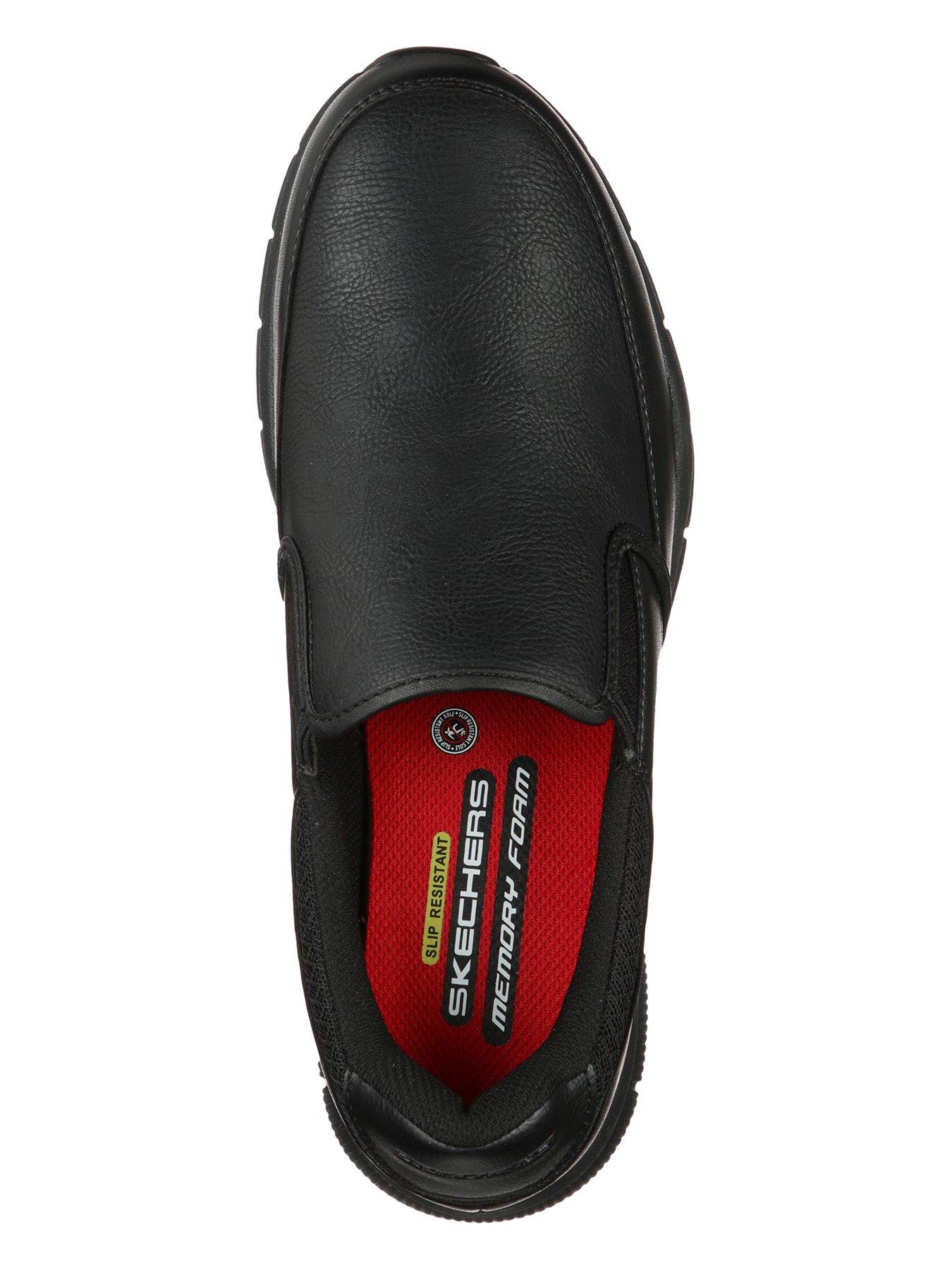 Image 3 of 5 of Skechers Work Nampa Groton Slip Resistant Slip On Trainers - Black