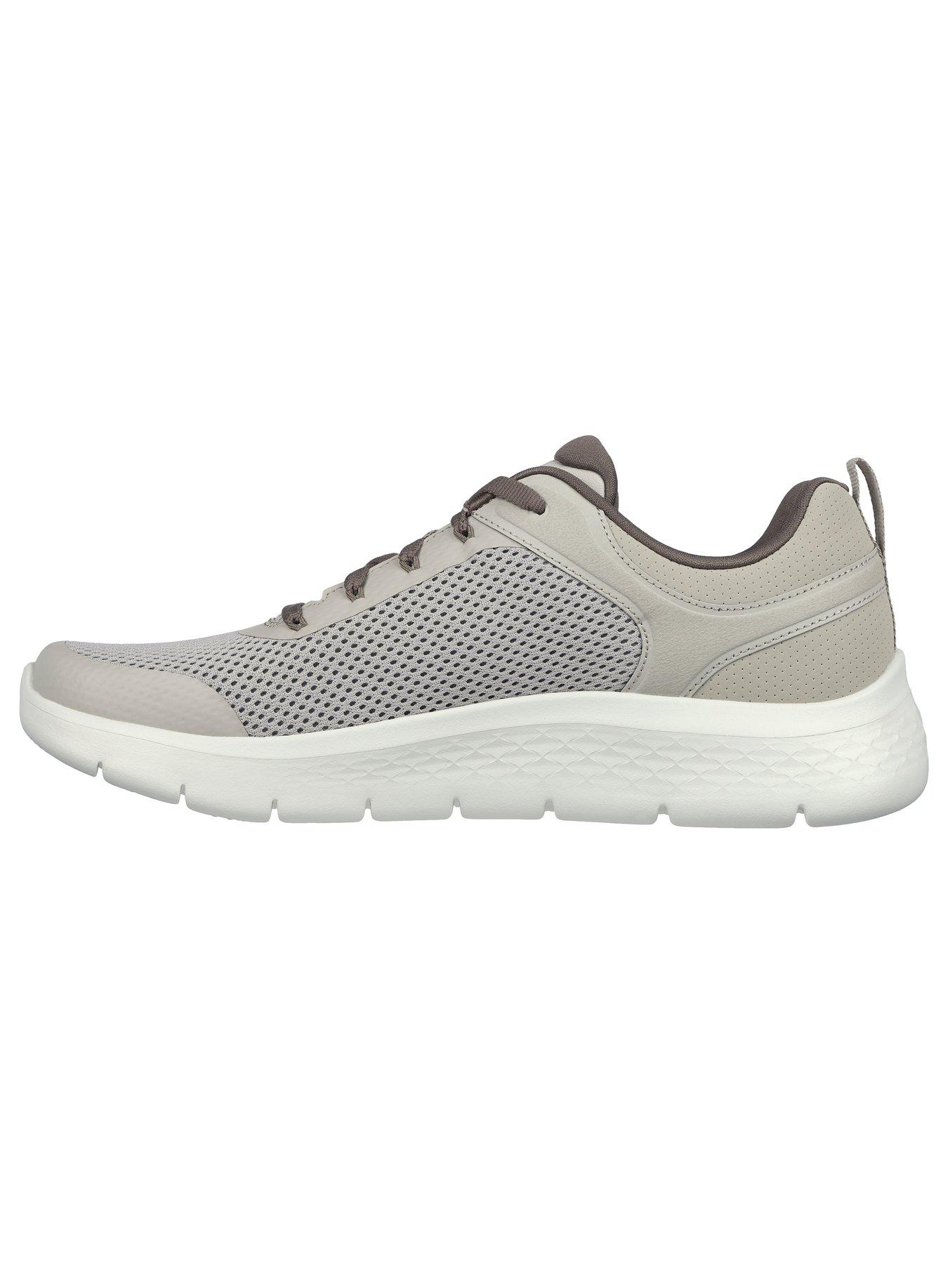 Skechers Go Walk Flex Lace Up Trainers - Brown | Very.co.uk