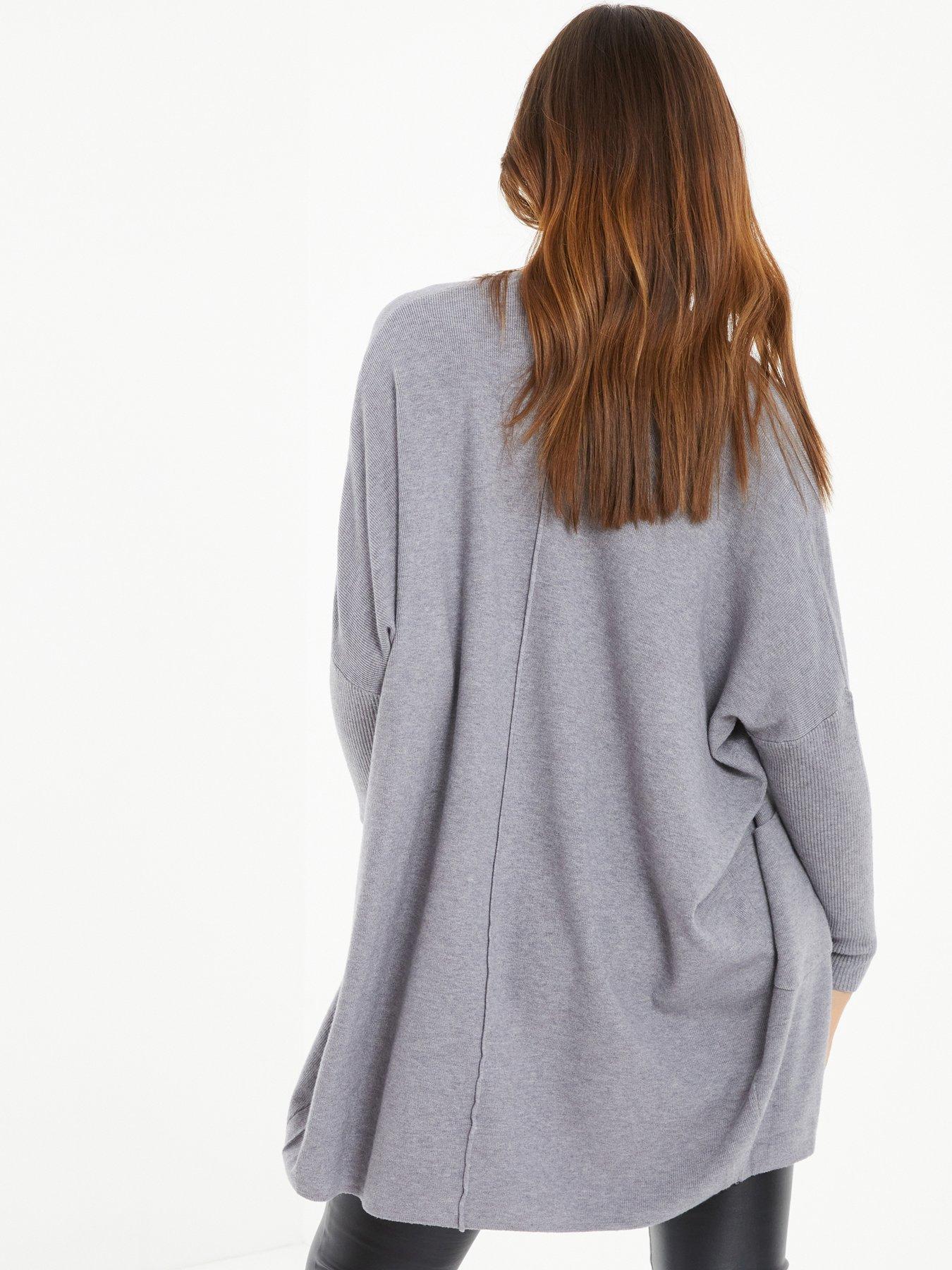 Light gray outlet long cardigan