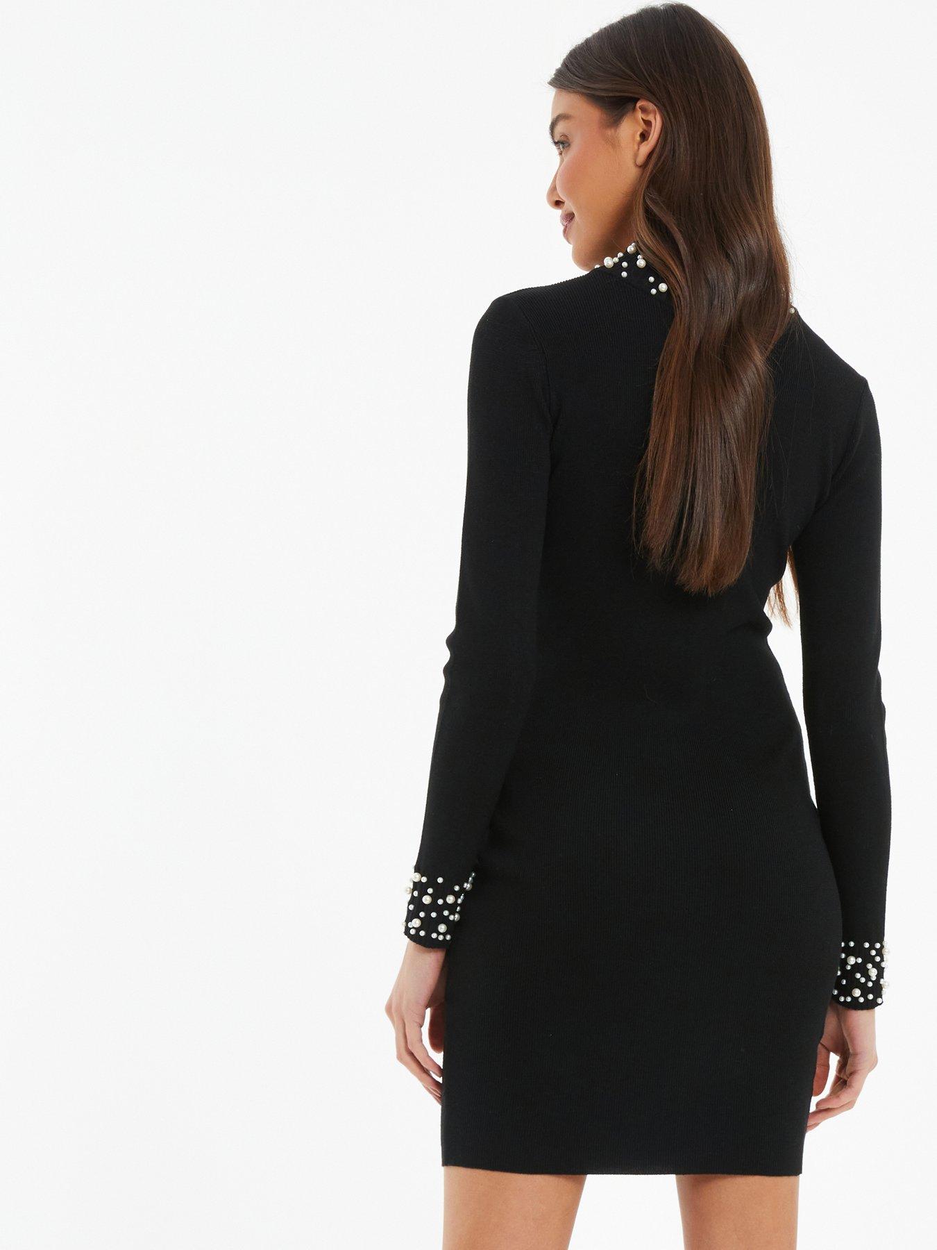 Kingston Junior's Turtleneck Jumper Bodycon Dress   Black Size L main image 0