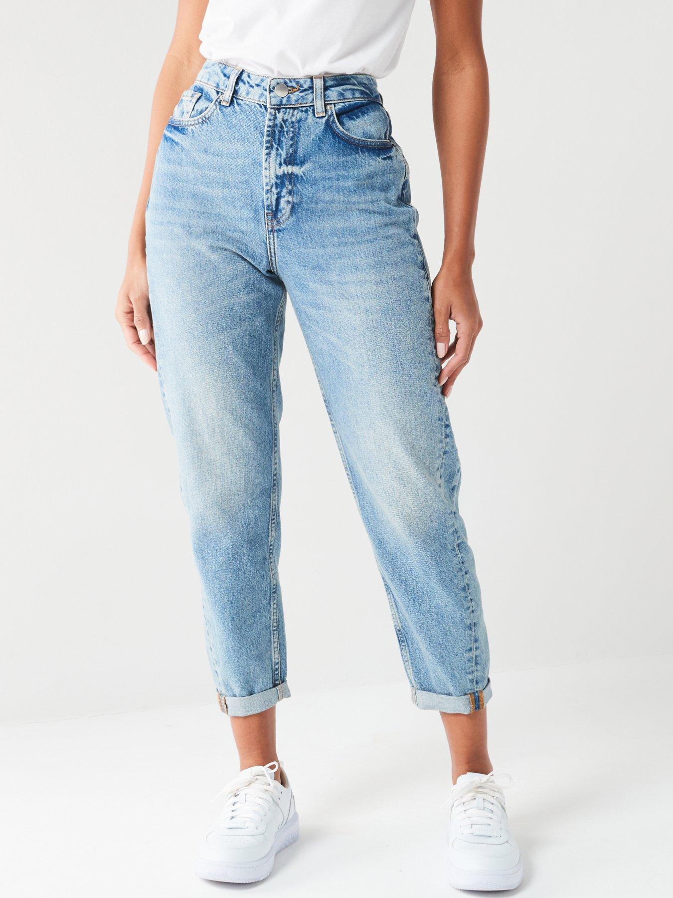 Very light blue mom jeans in responsible cotton Jeans bar Products  22DALIABTC — Elora