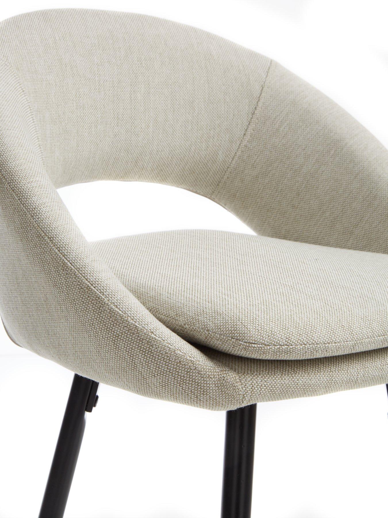 Image 4 of 6 of Very Home Pair of Aurelia Bar Stools - Natural/Black&nbsp;- FSC&reg; Certified