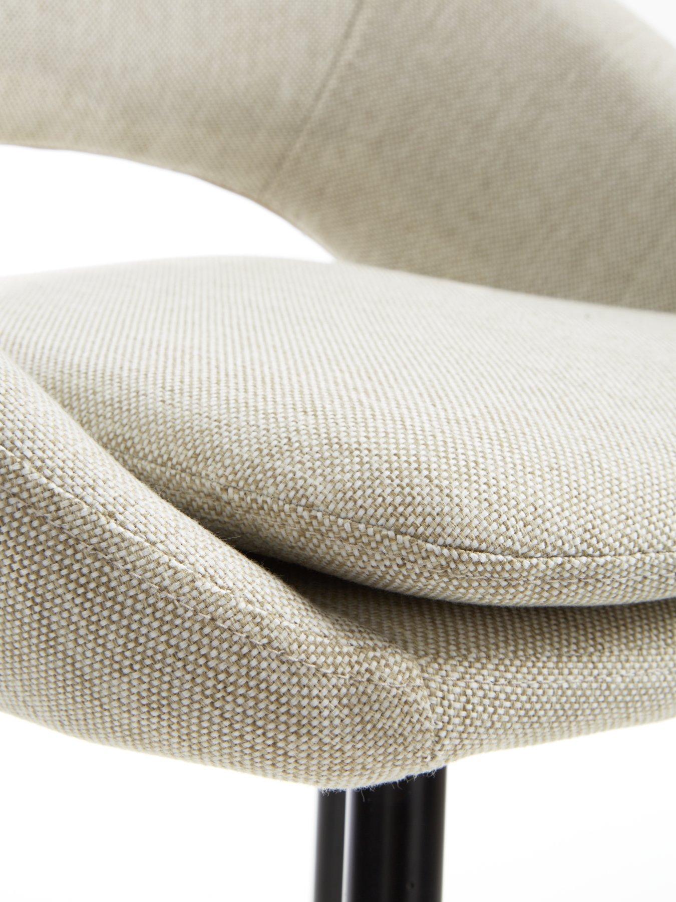 Image 5 of 6 of Very Home Pair of Aurelia Bar Stools - Natural/Black&nbsp;- FSC&reg; Certified