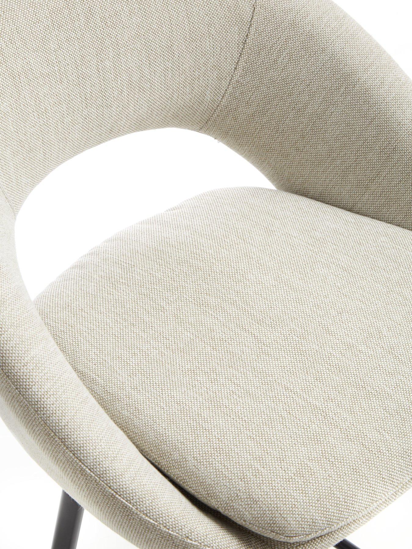 Image 6 of 6 of Very Home Pair of Aurelia Bar Stools - Natural/Black&nbsp;- FSC&reg; Certified