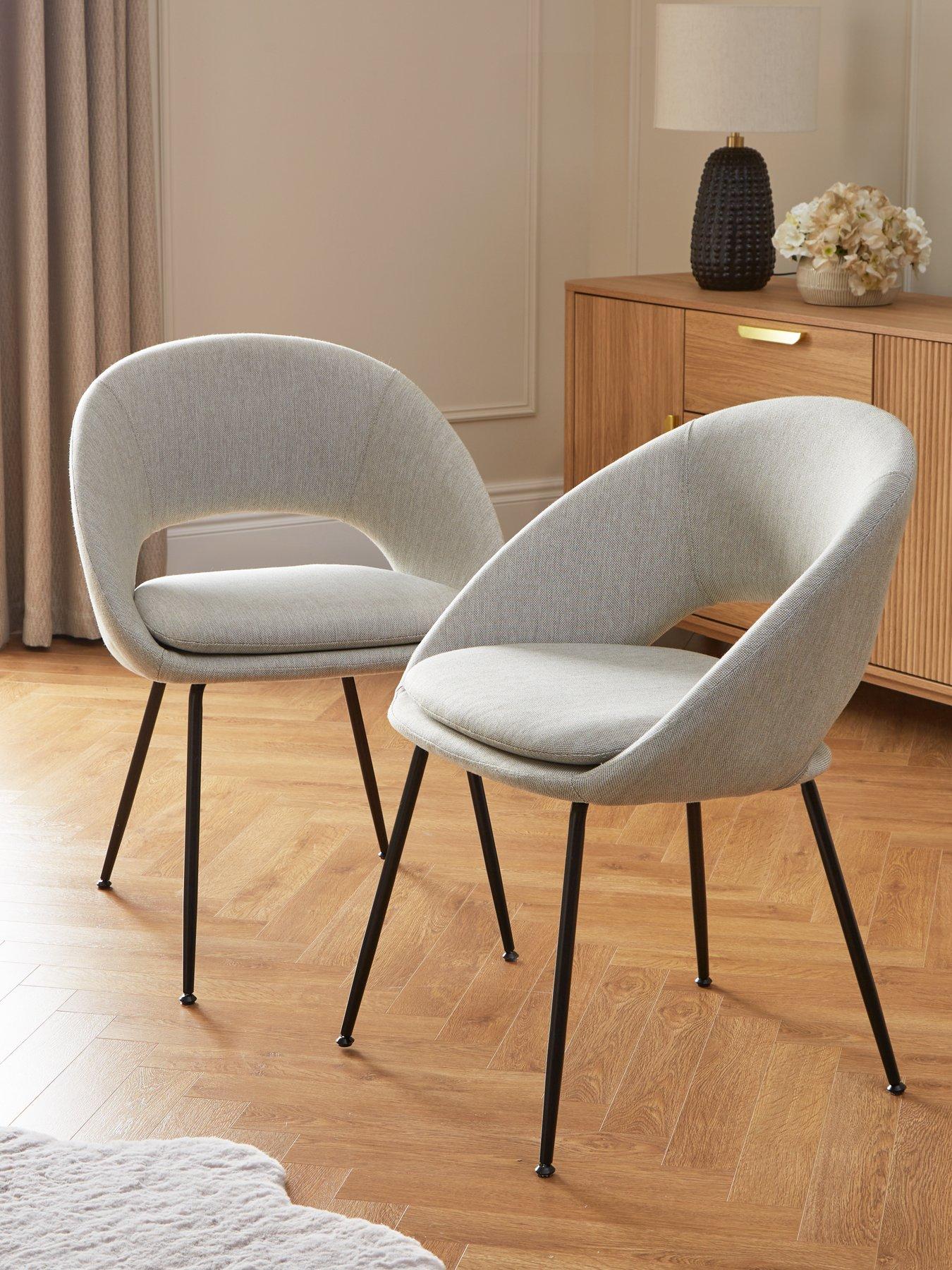 undefined Pair of Aurelia Dining Chairs - Natural/Black - FSC® Certified