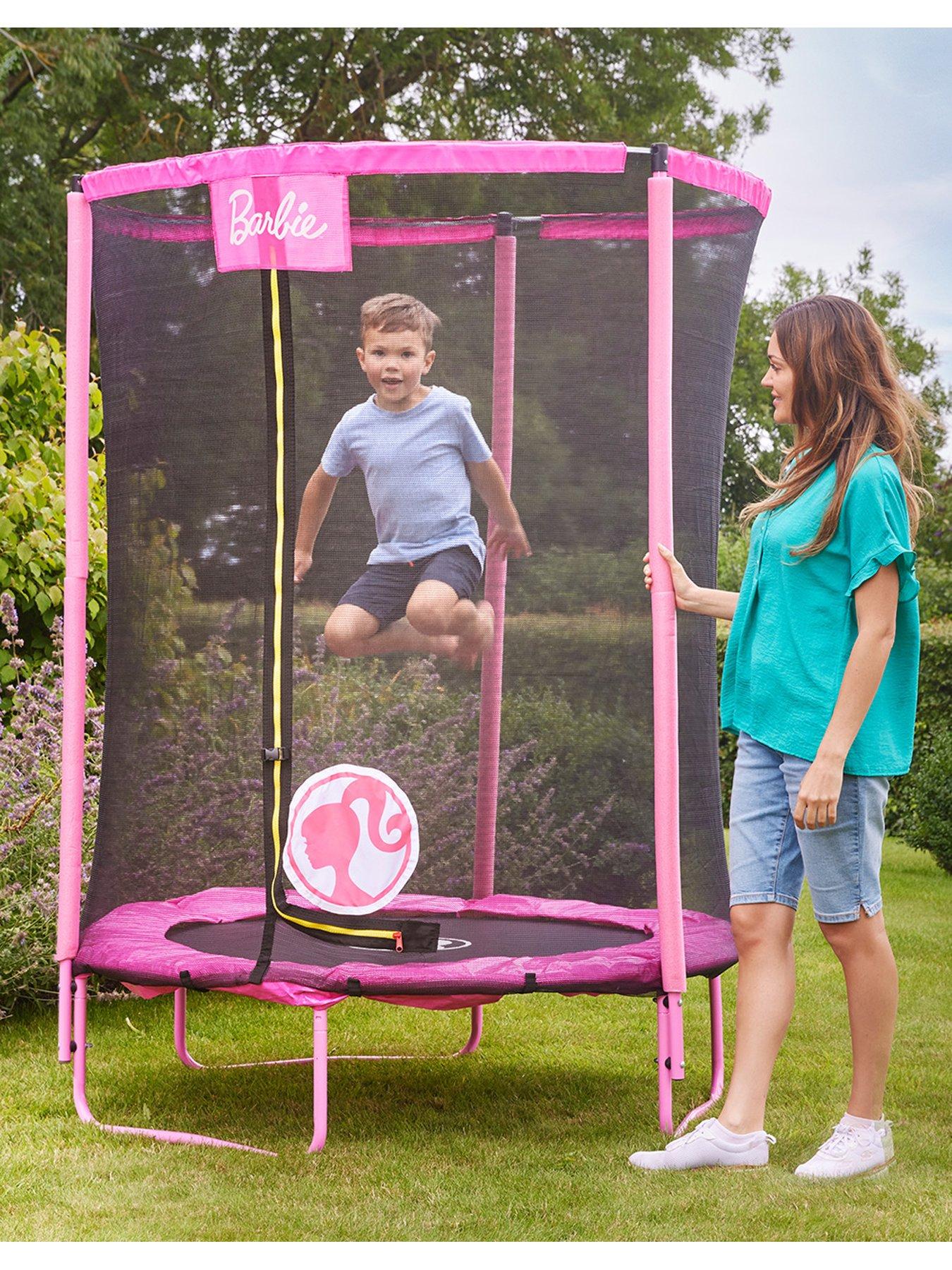 Barbie trampoline set online