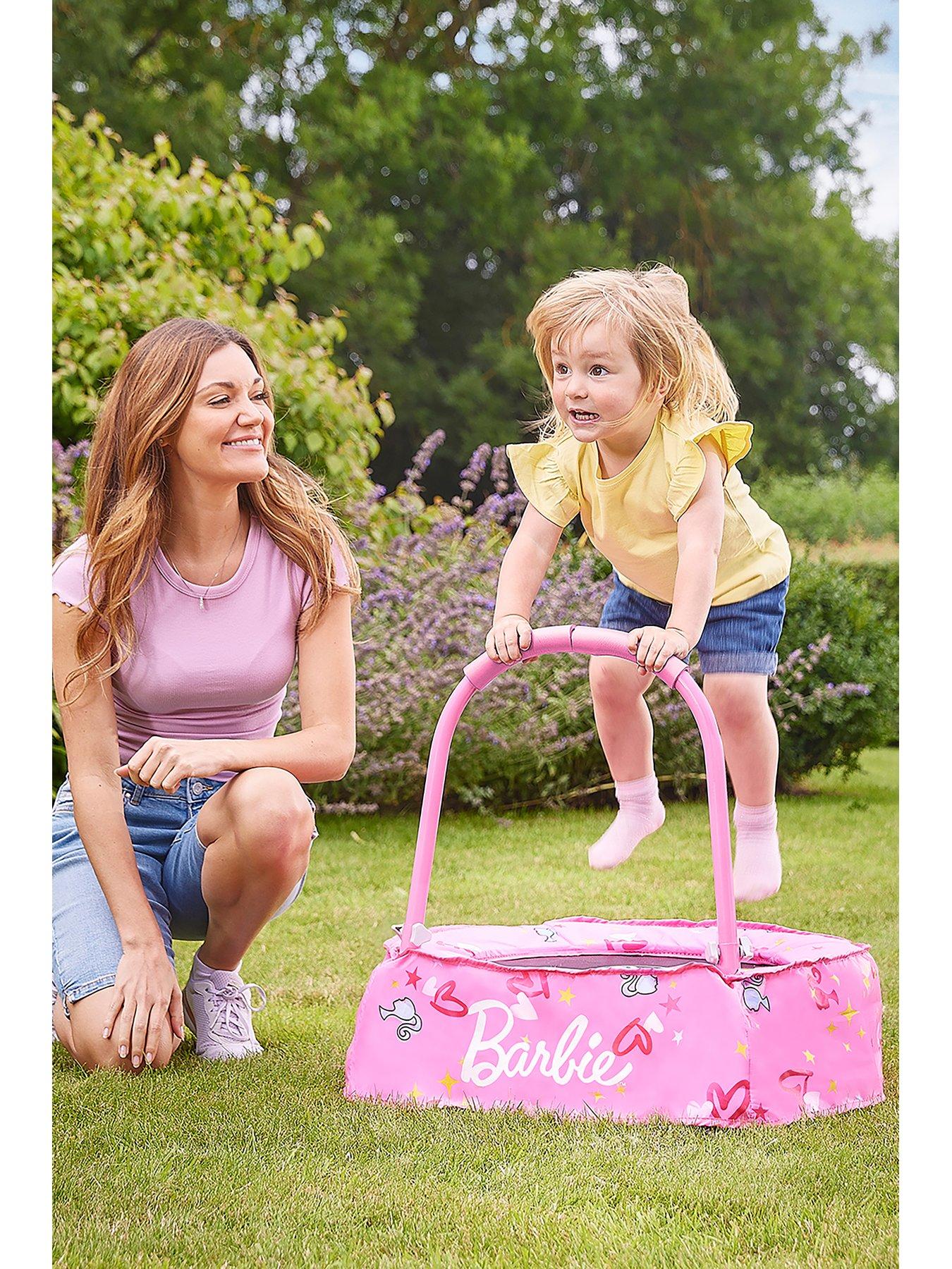 Barbie trampoline set hotsell