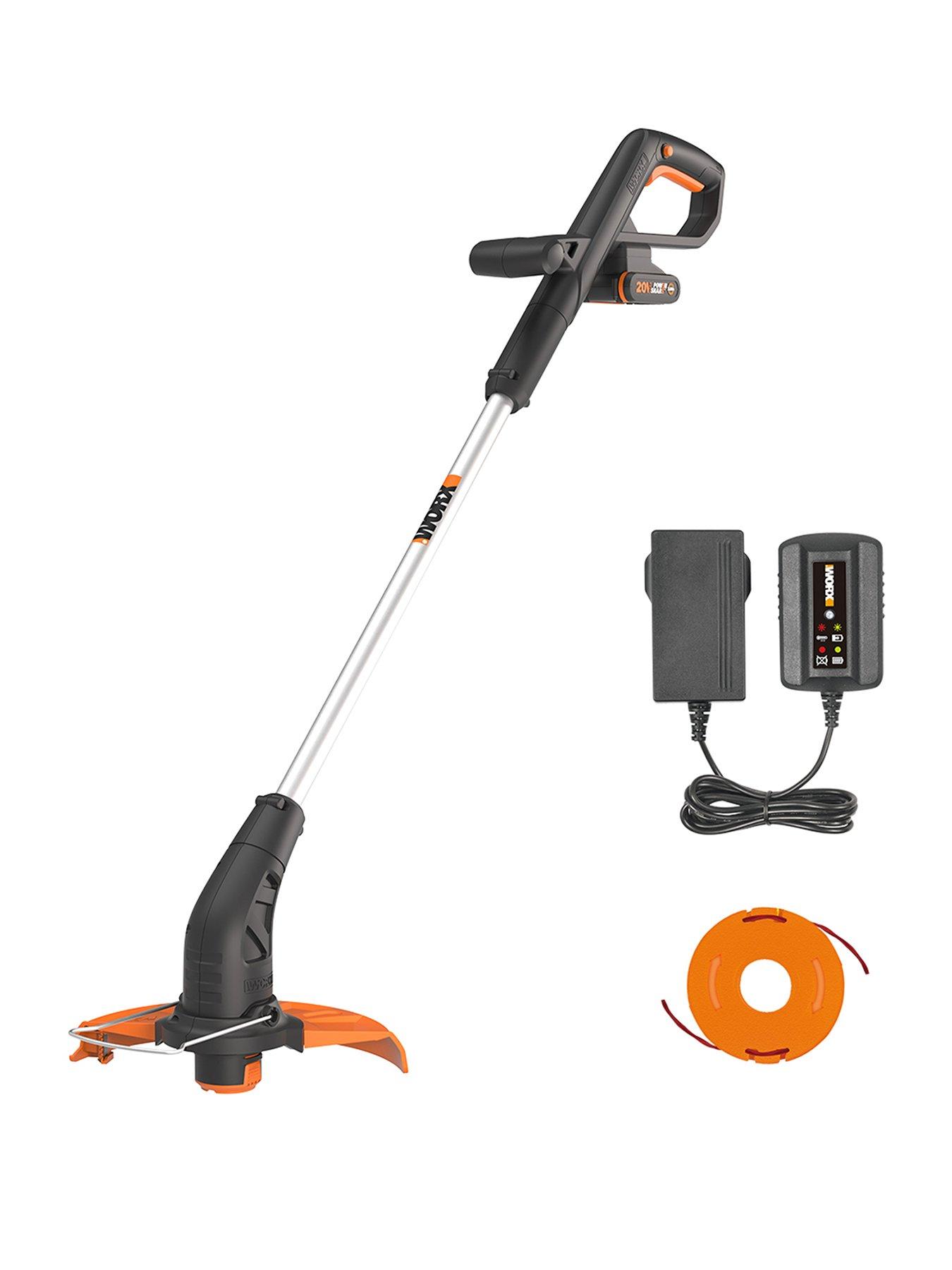 Worx 20V PowerShare 25cm Cordless Grass Trimmer with x1 2.0Ah Battery  &  Charger