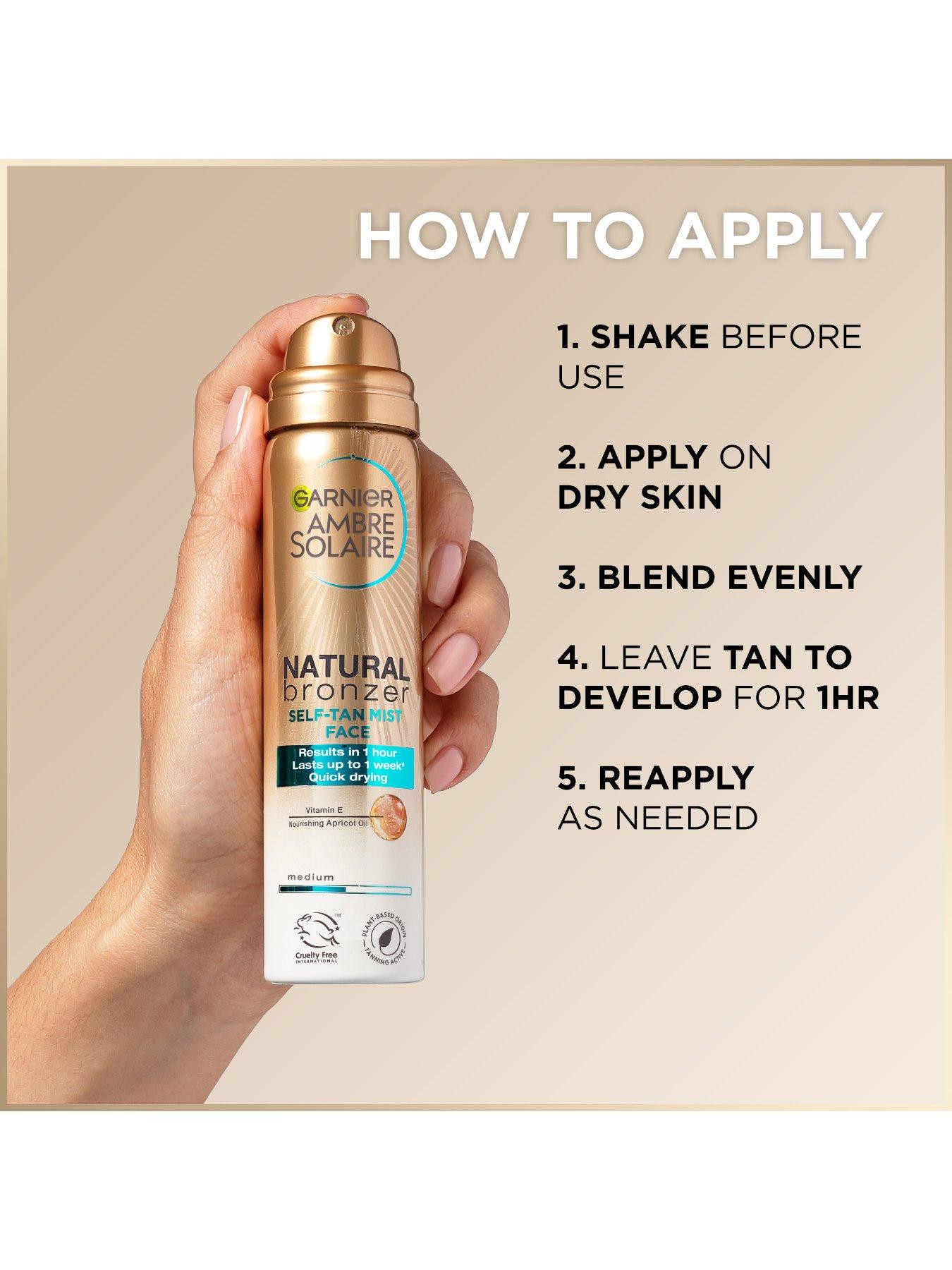 Image 4 of 6 of Garnier Ambre Solaire Natural Bronzer Face Tan Mist