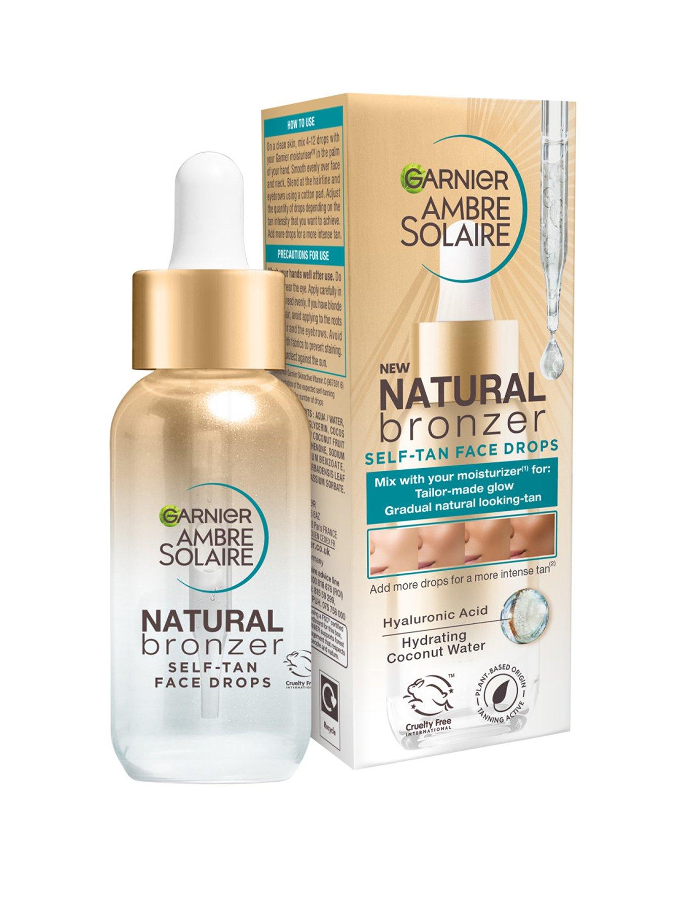 Image 1 of 8 of Garnier Ambre Solaire Natural Bronzer, Self Tan Drops for Face