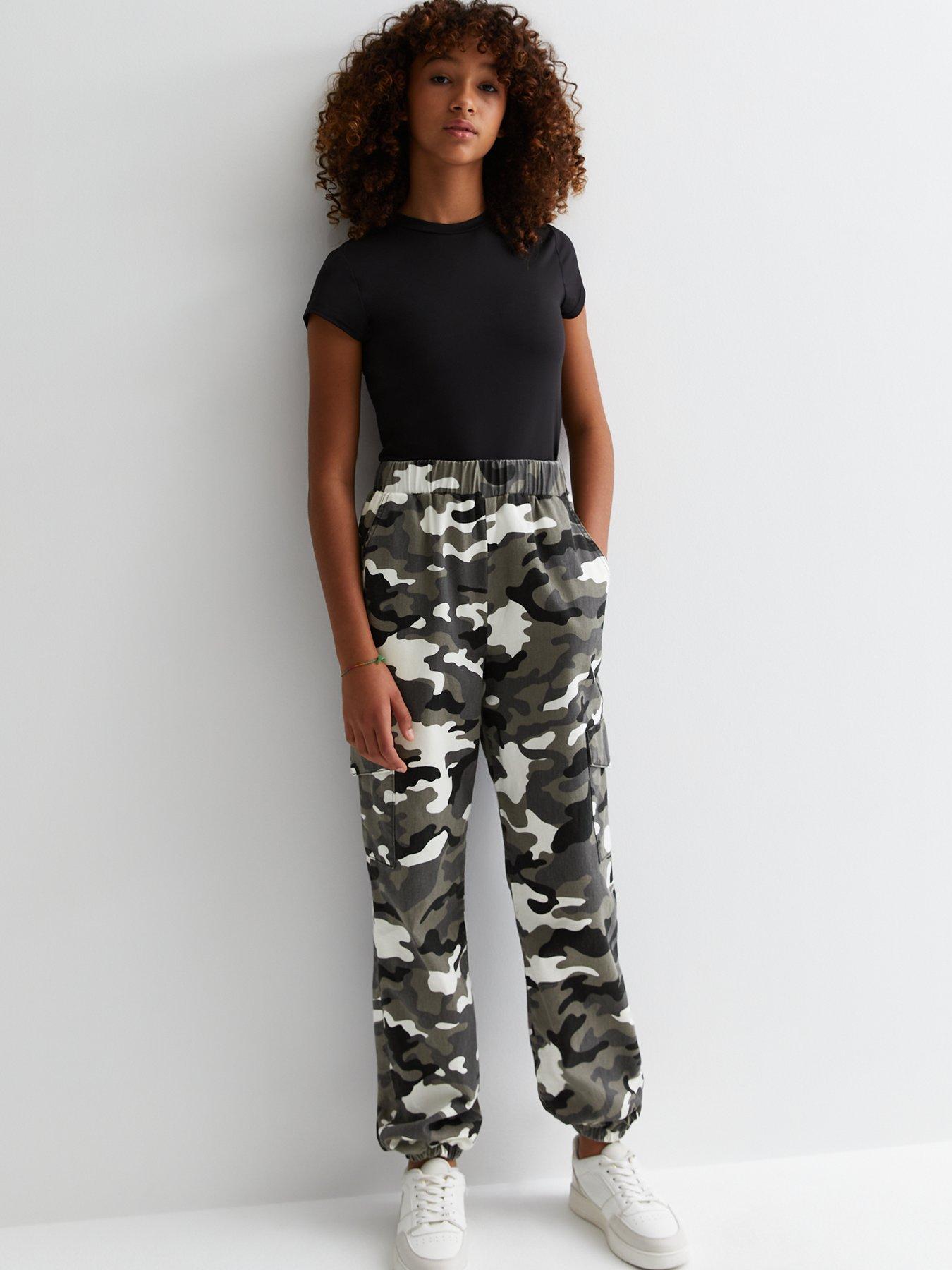 New look best sale girls camo trousers