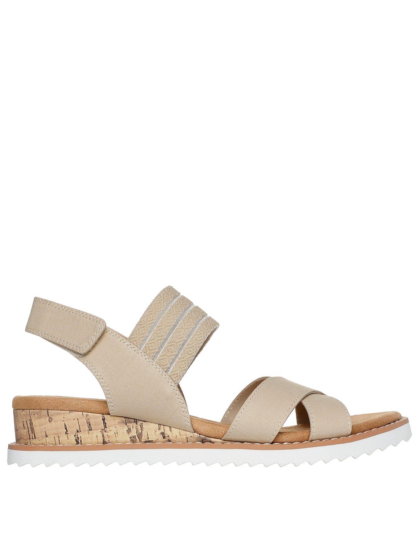 undefined Desert Kiss Cross Strap Sandal - Natural Textile