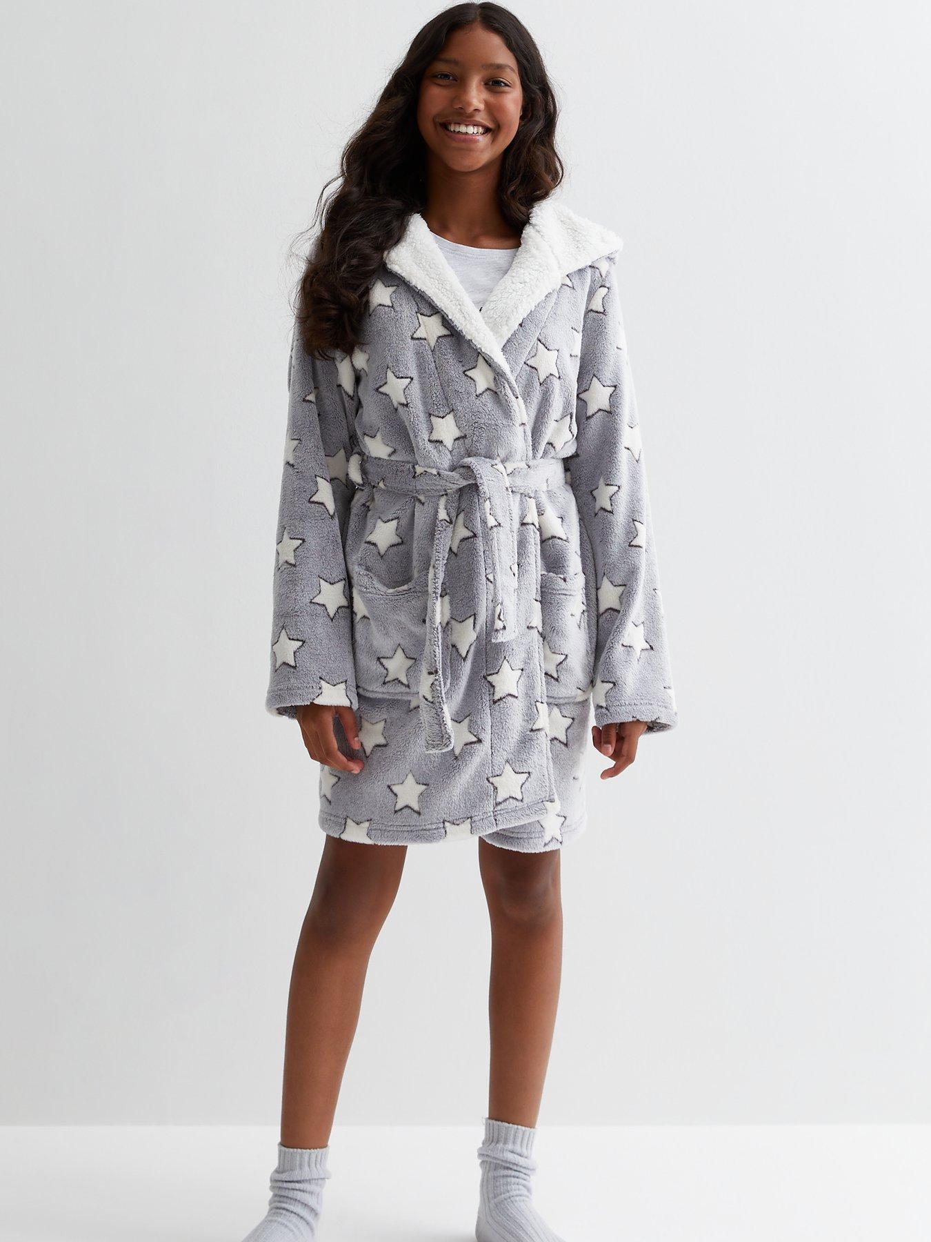 Grey girls outlet dressing gown