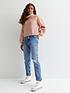  image of new-look-915-girls-ribbed-roll-neck-jumper-pale-pink