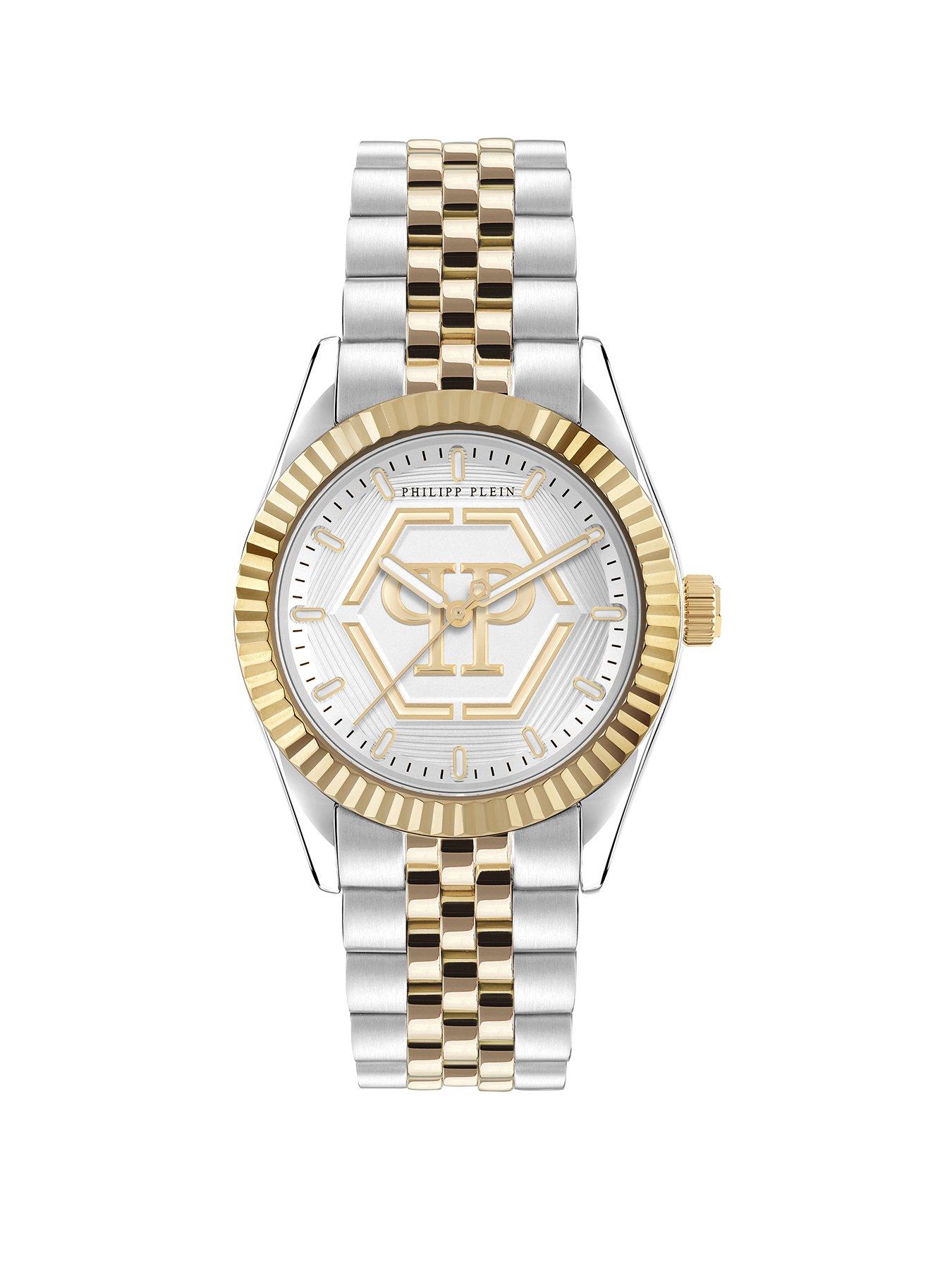 Product photograph of Philipp Plein Date Superlative Ladies Watch from very.co.uk