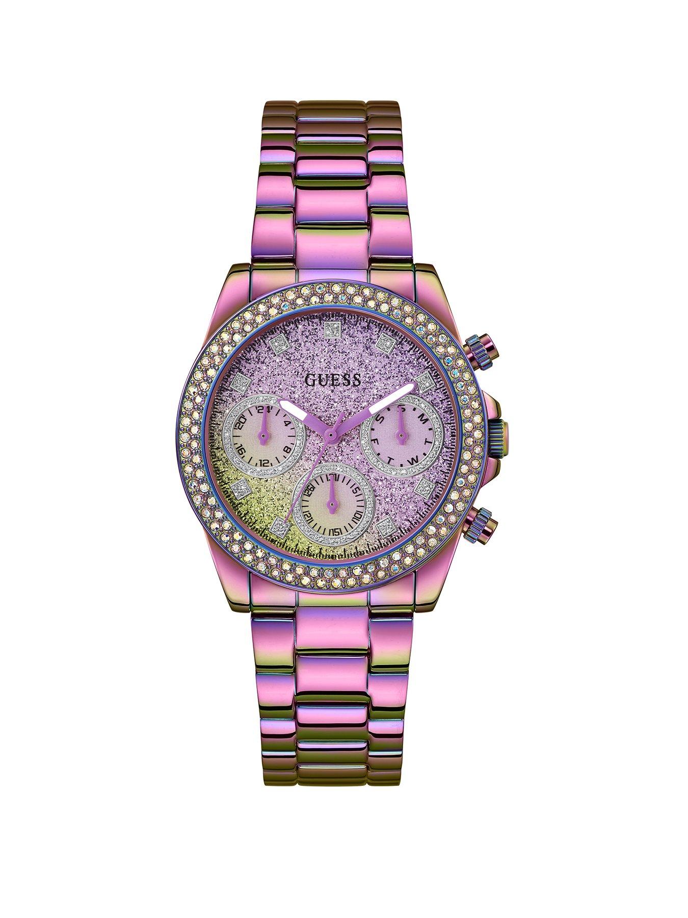 Product photograph of Guess Sol Ladies Watch from very.co.uk