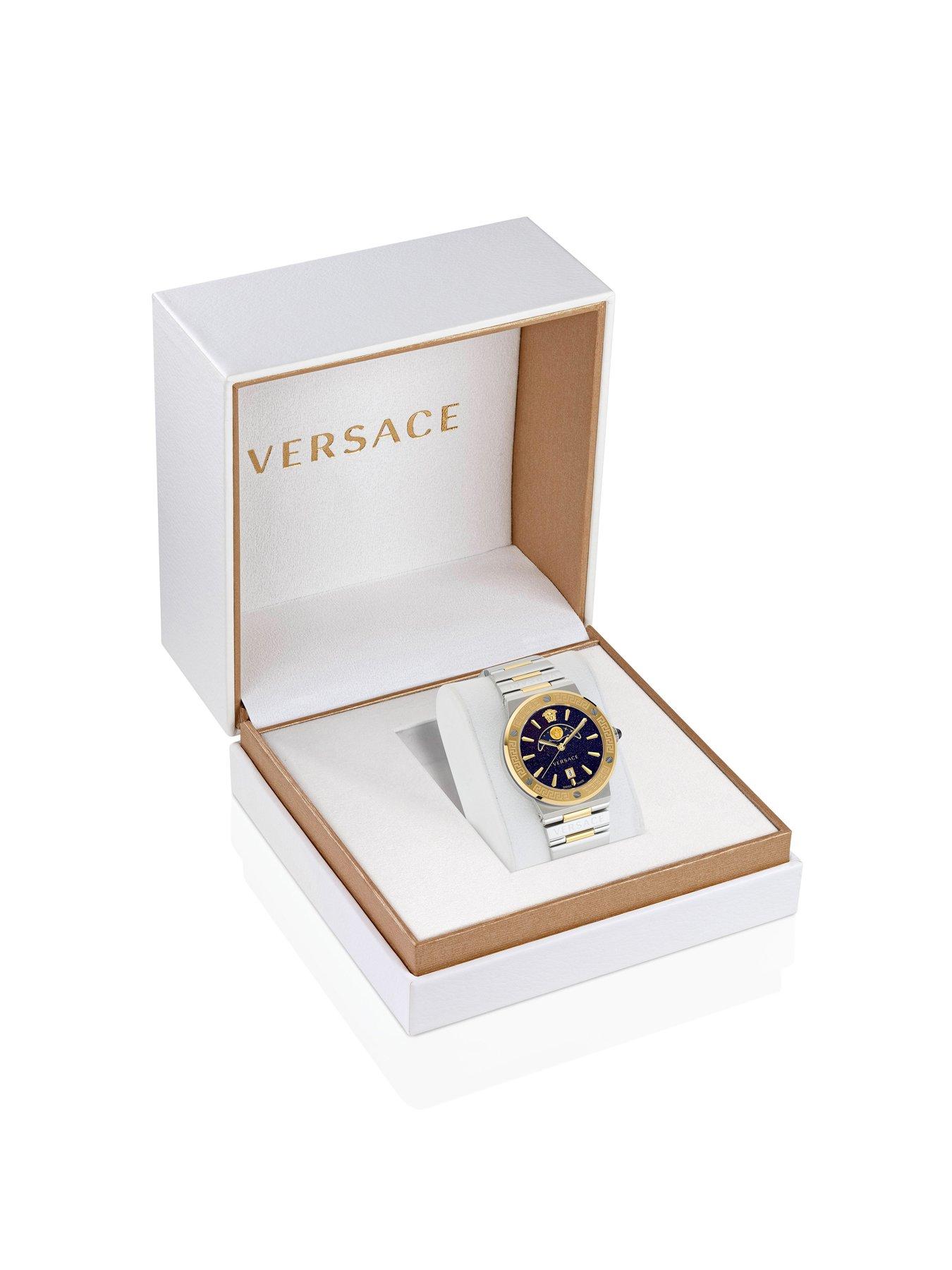 Image 4 of 4 of VERSACE Greca Logo Moonphase Blue Dial Ladies Versace Watch