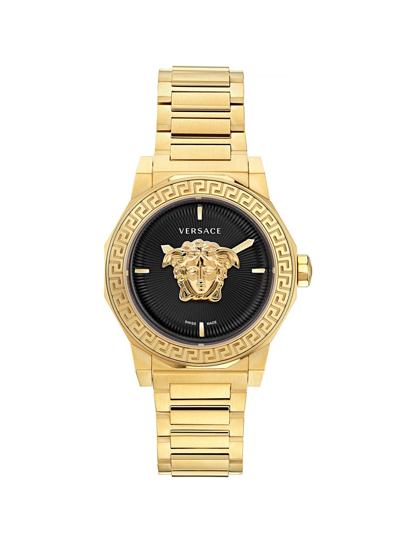 Product photograph of Versace Medusa Deco Ladies Watch from very.co.uk