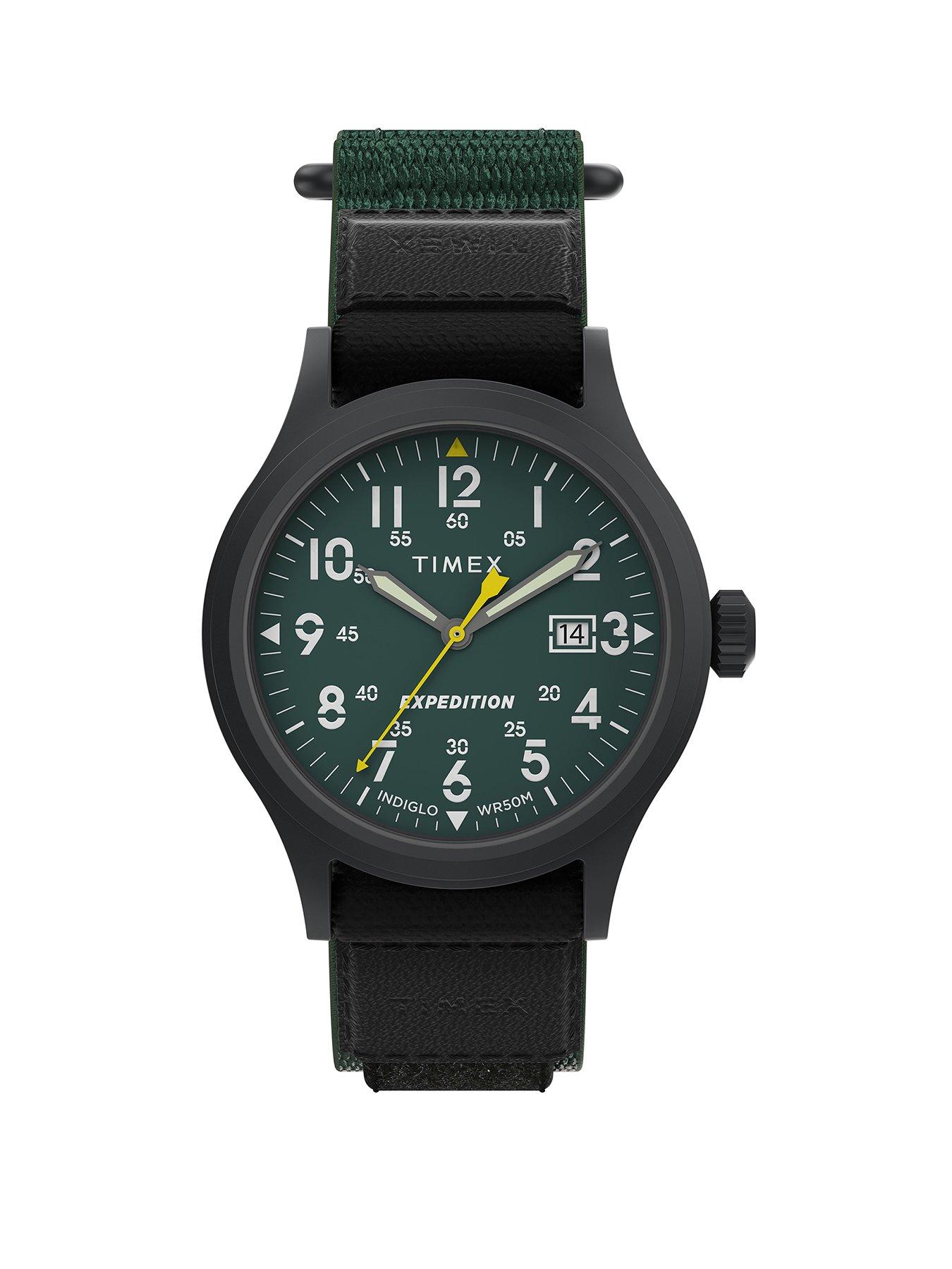 Expedition Scout Green Dial Green Fast Wrap Strap Gents watch