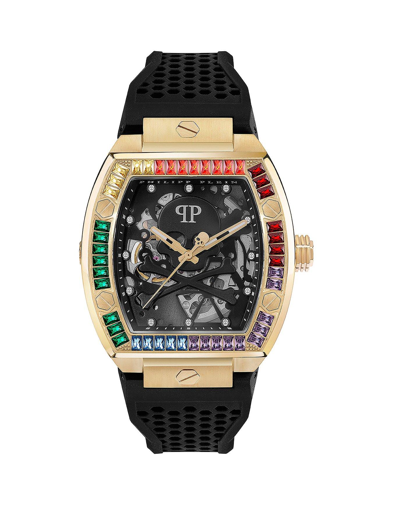 Product photograph of Philipp Plein The Keleton Men S Watch from very.co.uk