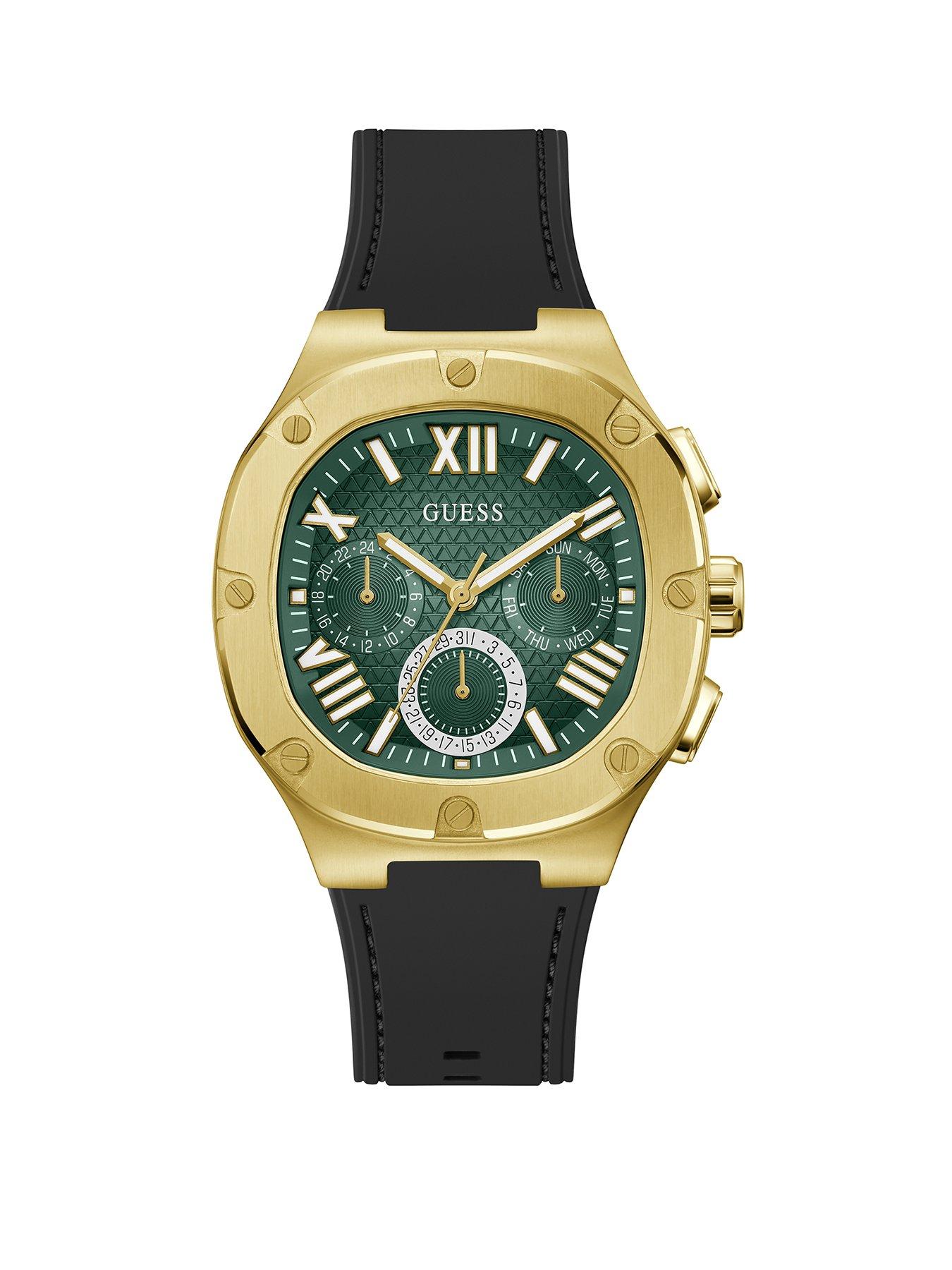 Product photograph of Guess Headline Men S Watch from very.co.uk
