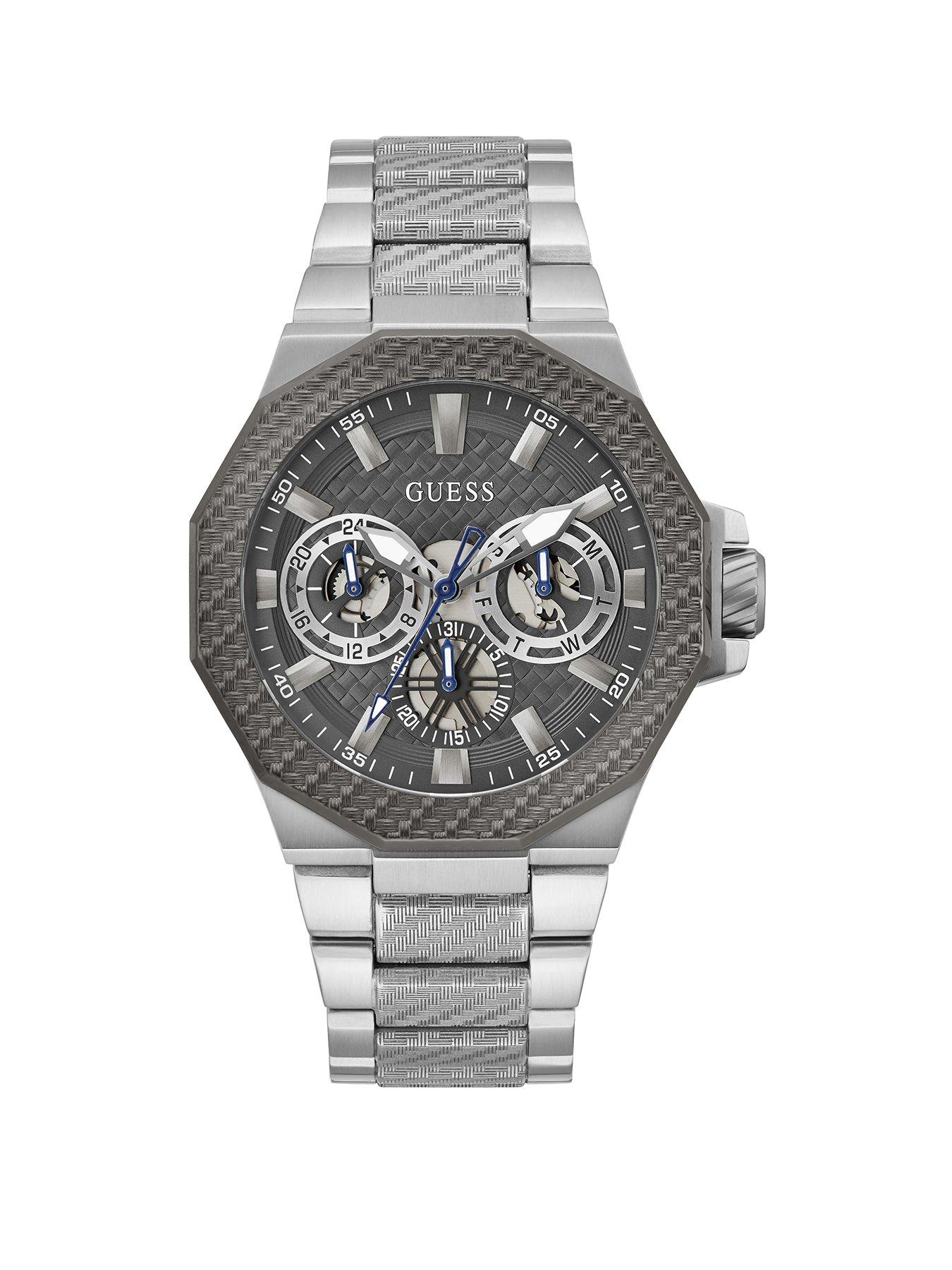 Product photograph of Guess Indy Men S Watch from very.co.uk