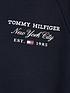  image of tommy-hilfiger-girls-tommy-script-short-sleeve-t-shirt-desert-sky