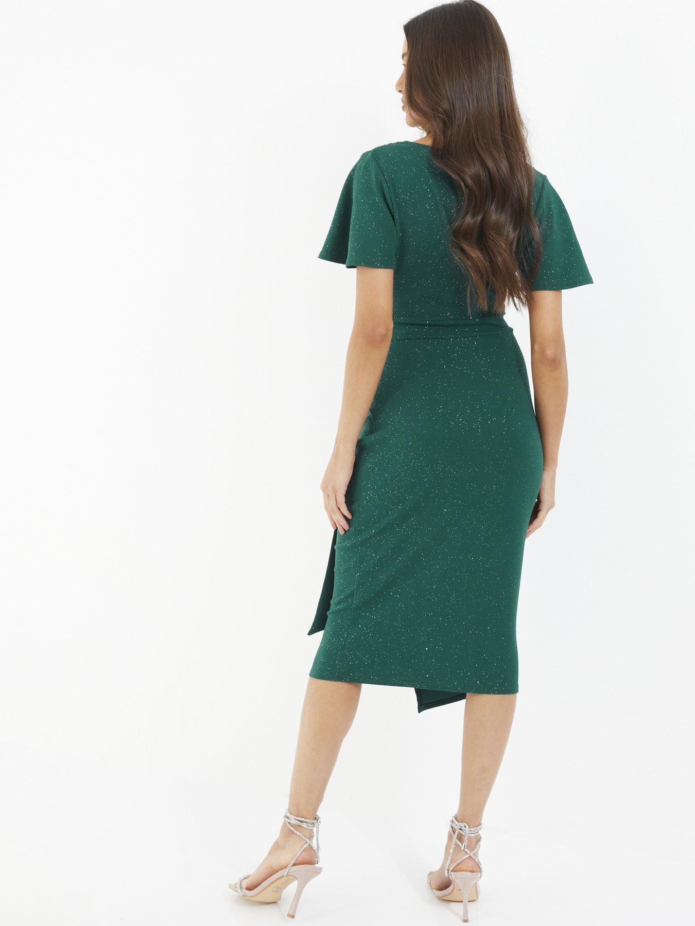 green glitter midi dress Strapless Mint Green Sequin Fitted Long Dress – Ohmollydress main image 0