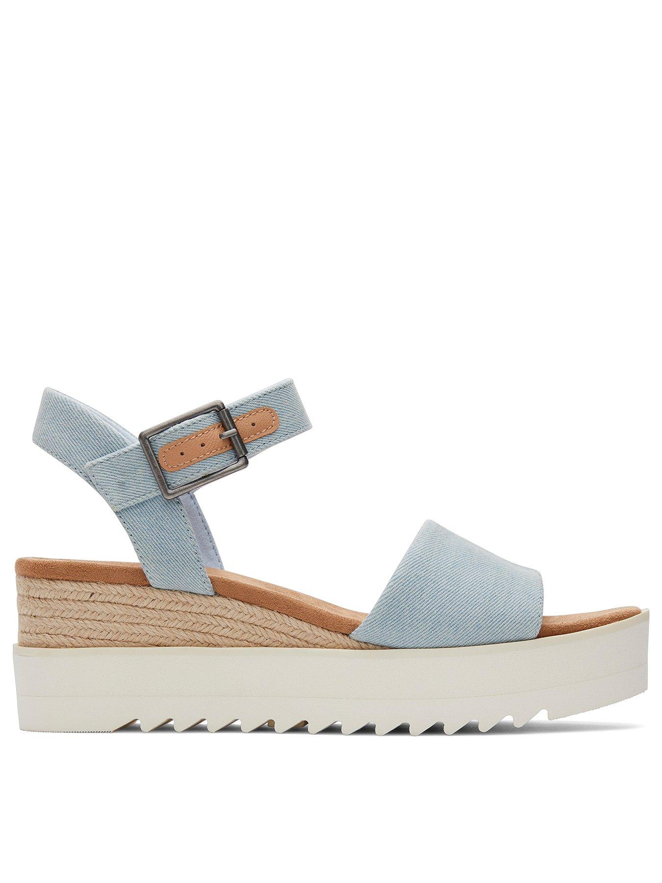 TOMS Diana Light Blue Sandal | Very.co.uk