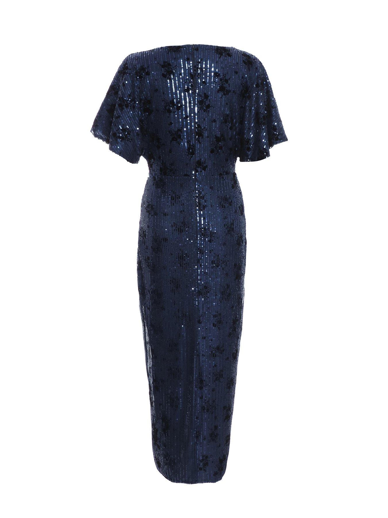 Quiz navy batwing dress 2025