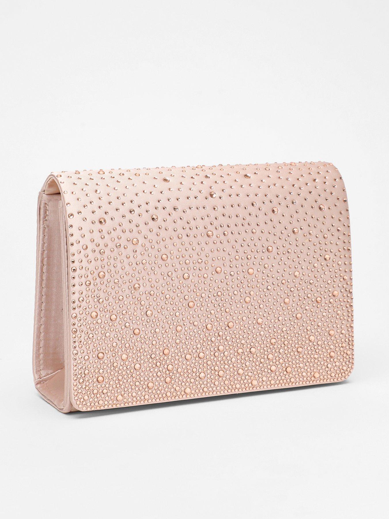 Champagne clutch shop bag uk