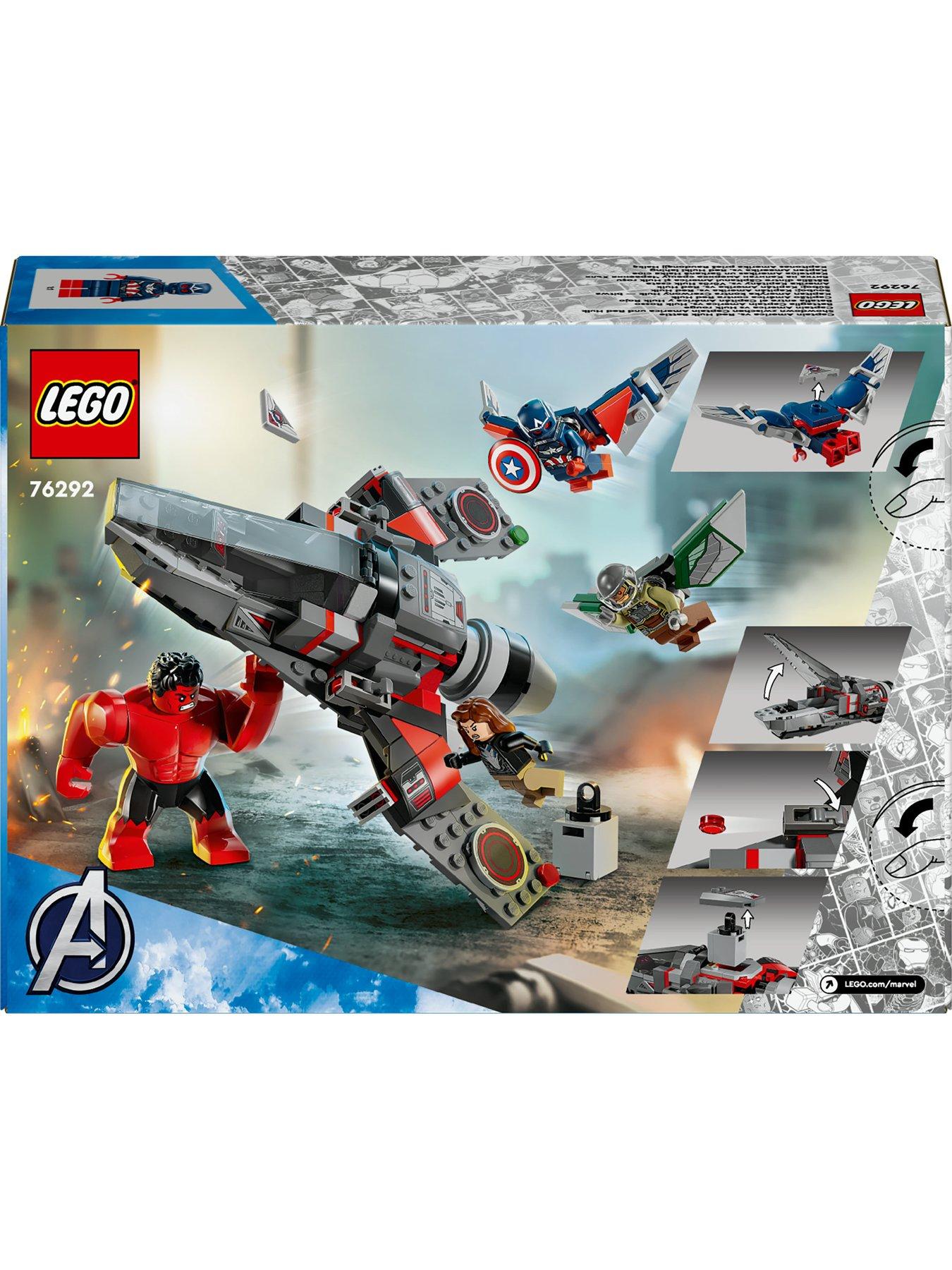 Red hulk lego set sale