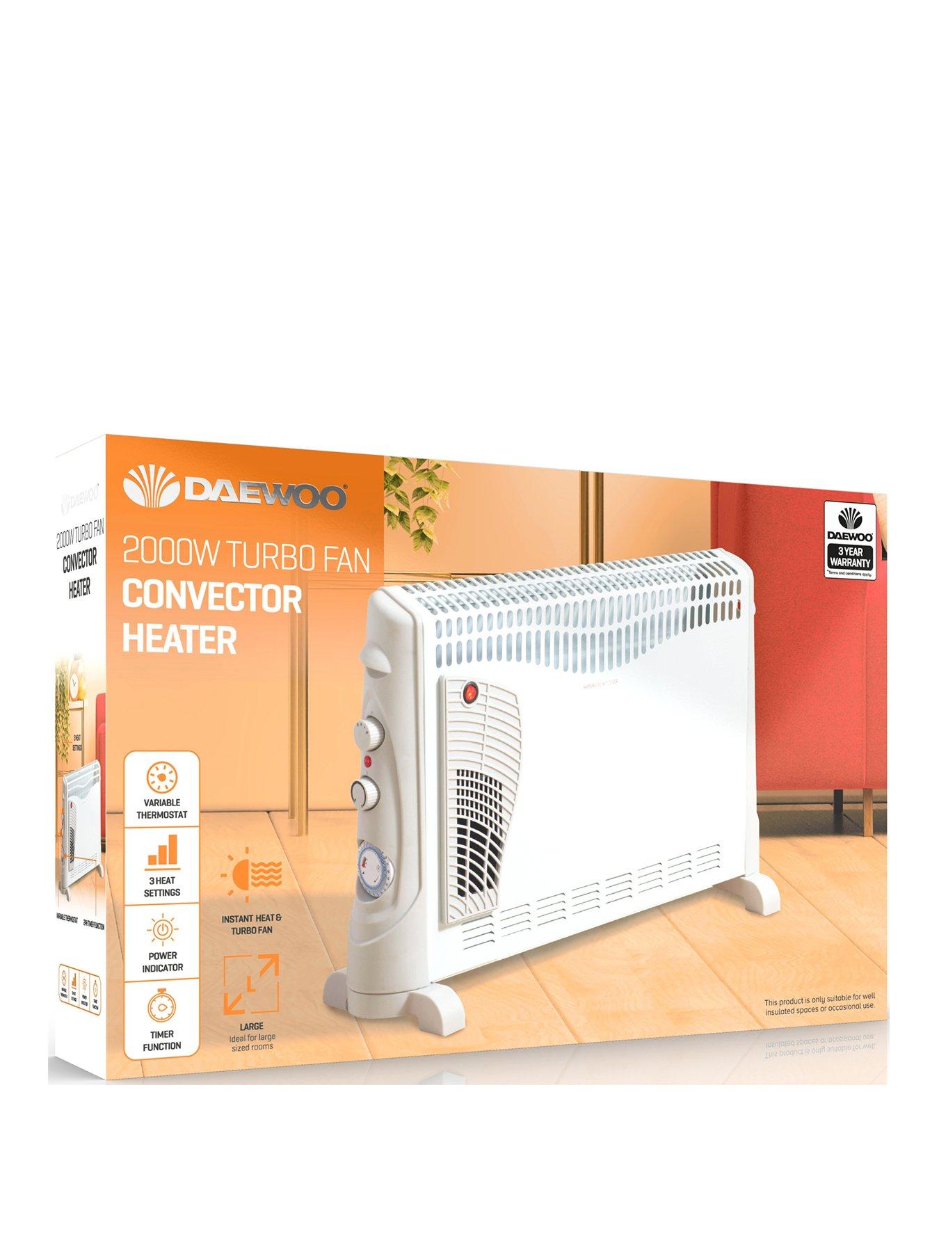 Daewoo 2000W Convector Heater with turbo  &  timer