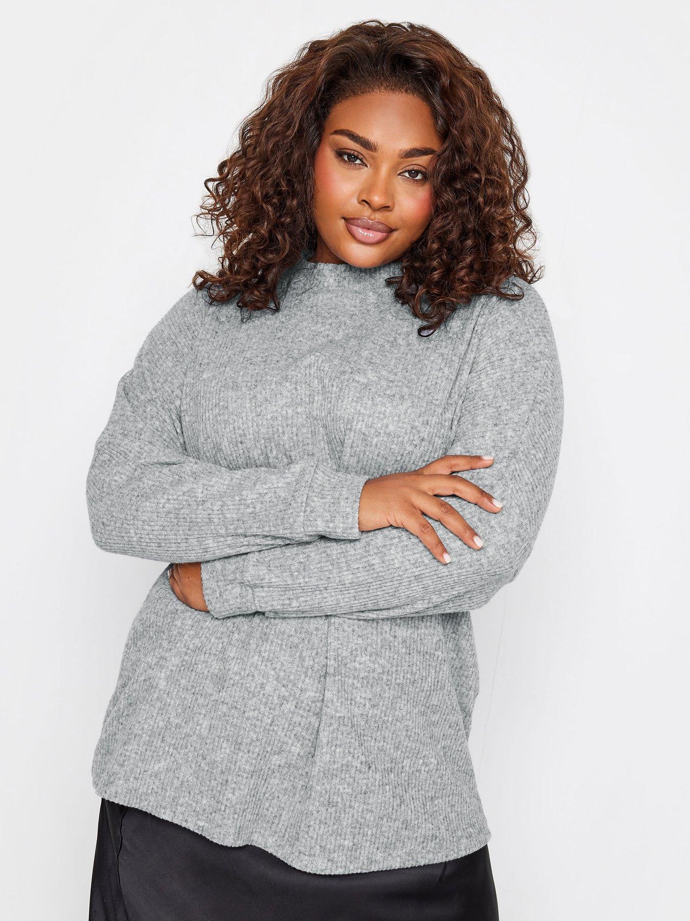 Yours Soft Touch Rib Jumper Grey very