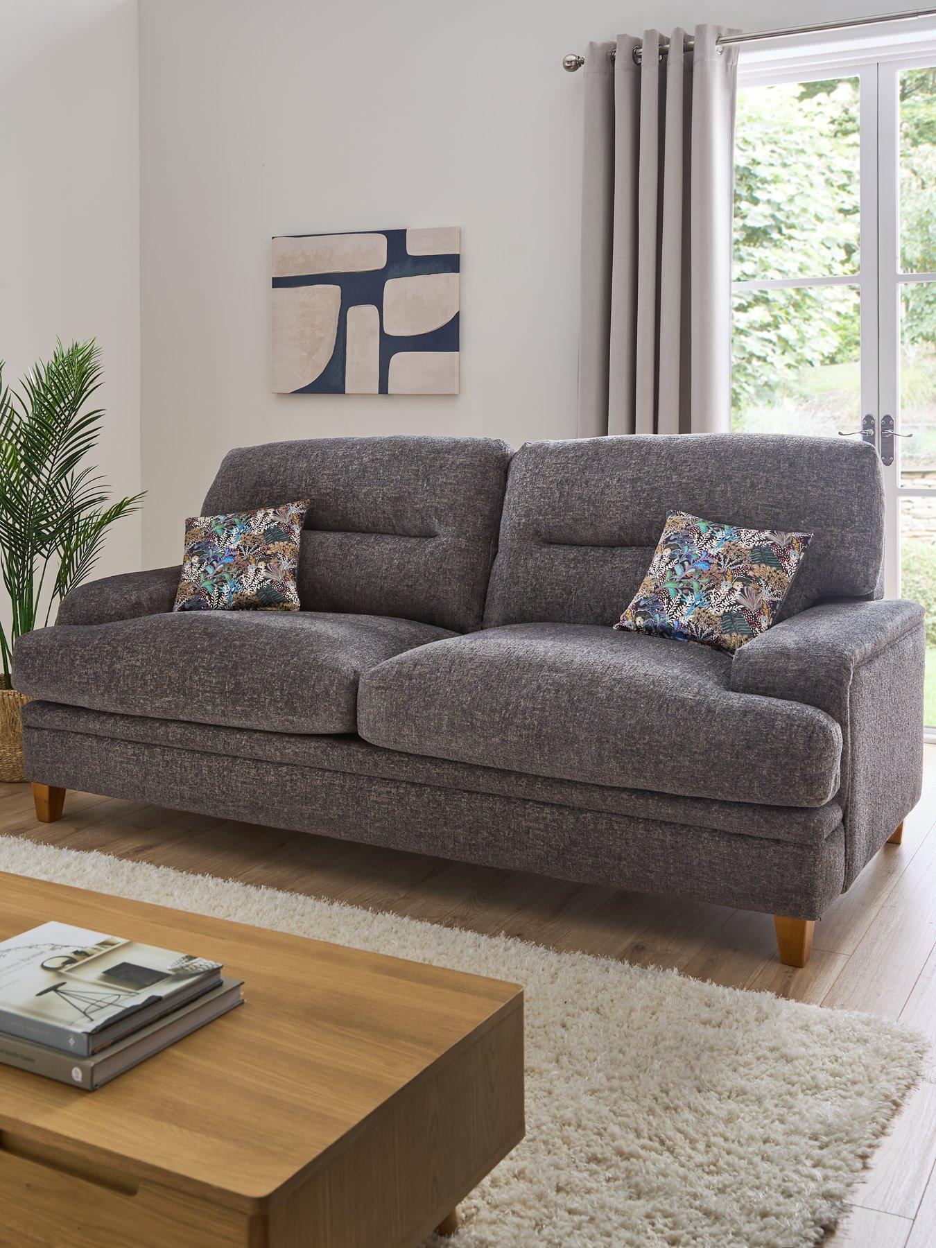 undefined Trieste 3 Seater Fabric Sofa