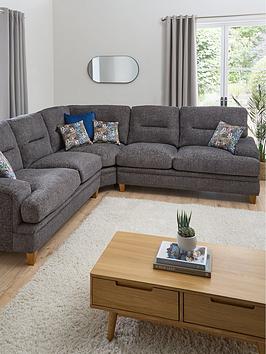 Product photograph of Very Home Trieste Fabric Corner Group Sofa from very.co.uk