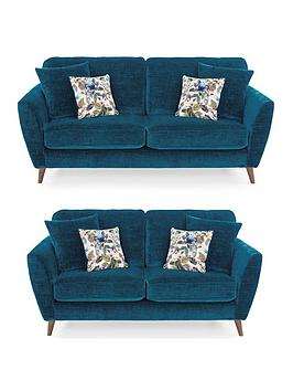 Product photograph of Very Home Antigua 3 Seater 2 Seater Fabric Sofa Set Buy Amp Save from very.co.uk