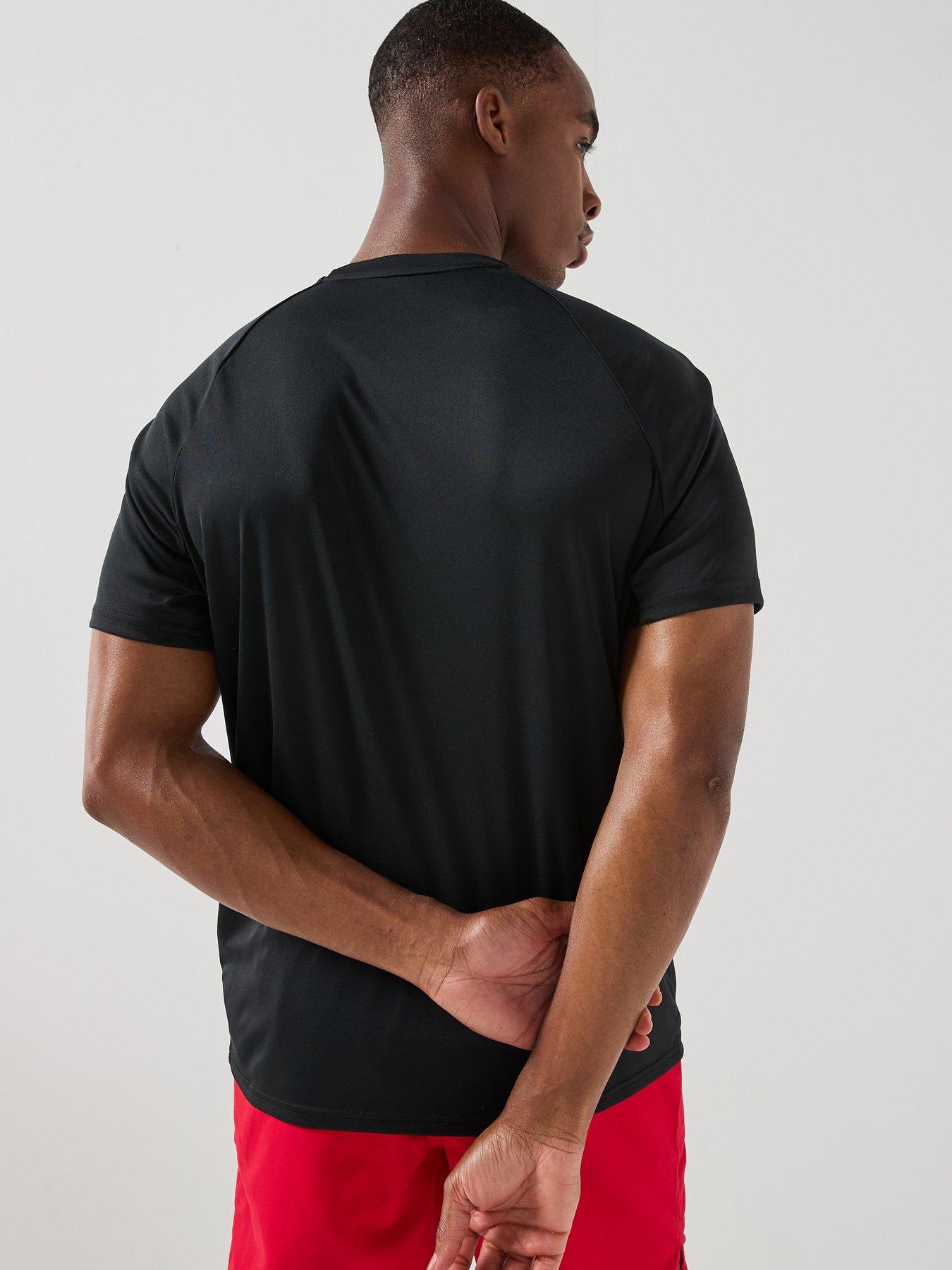 Image 2 of 3 of Nike Mens Short Sleeve Hydroguard T Shirt - Black