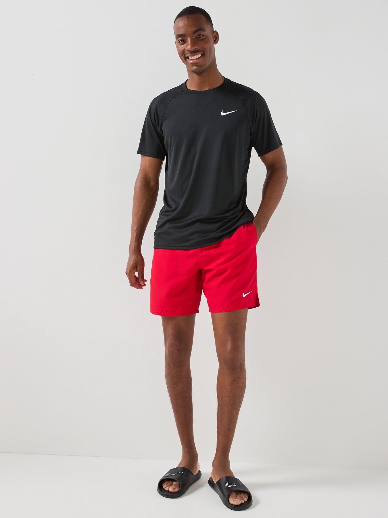 Image 3 of 3 of Nike Mens Short Sleeve Hydroguard T Shirt - Black
