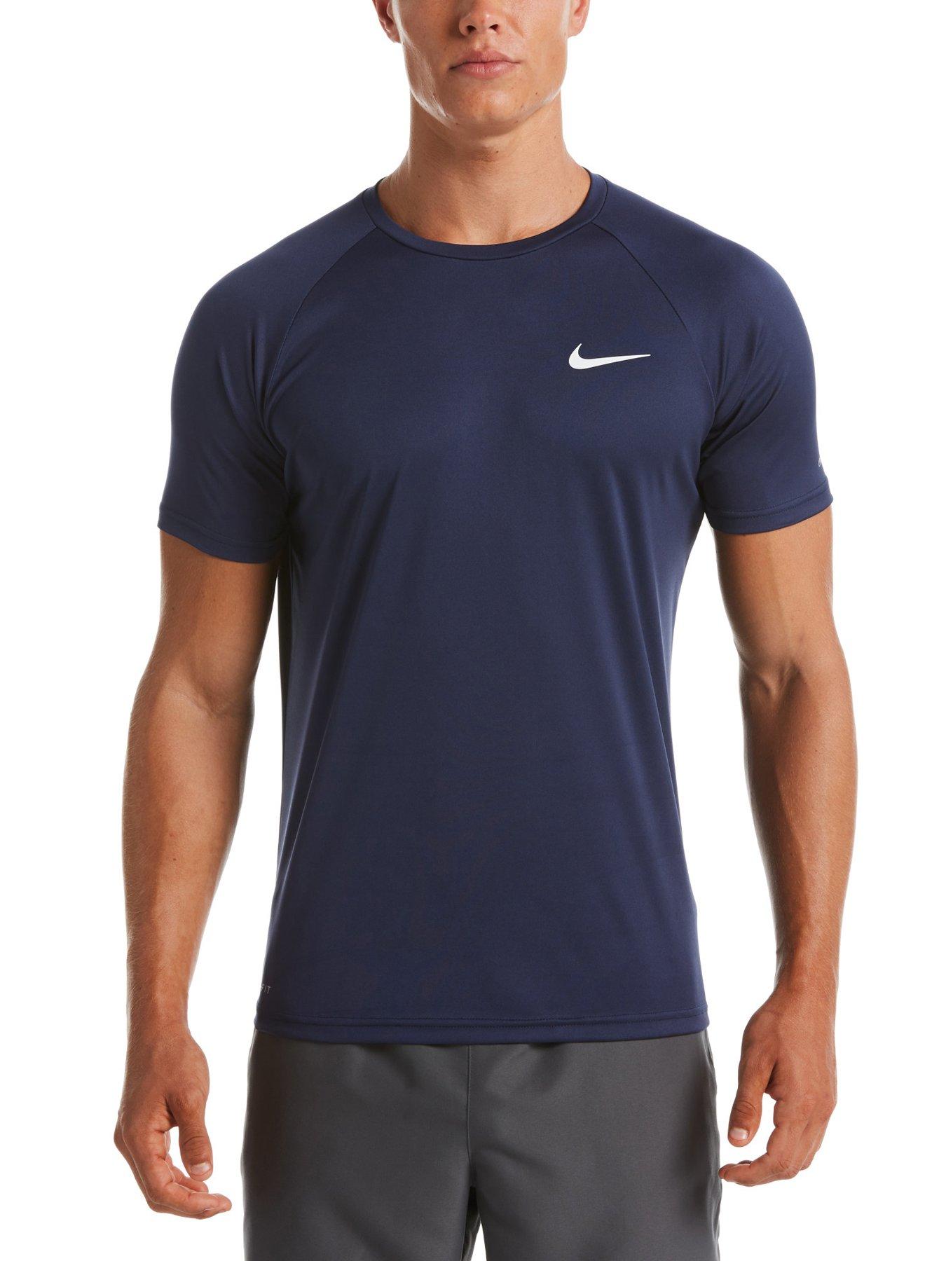 Image 1 of 3 of Nike Men's Essentials Hydro Short Sleeve Hydroguard - Navy