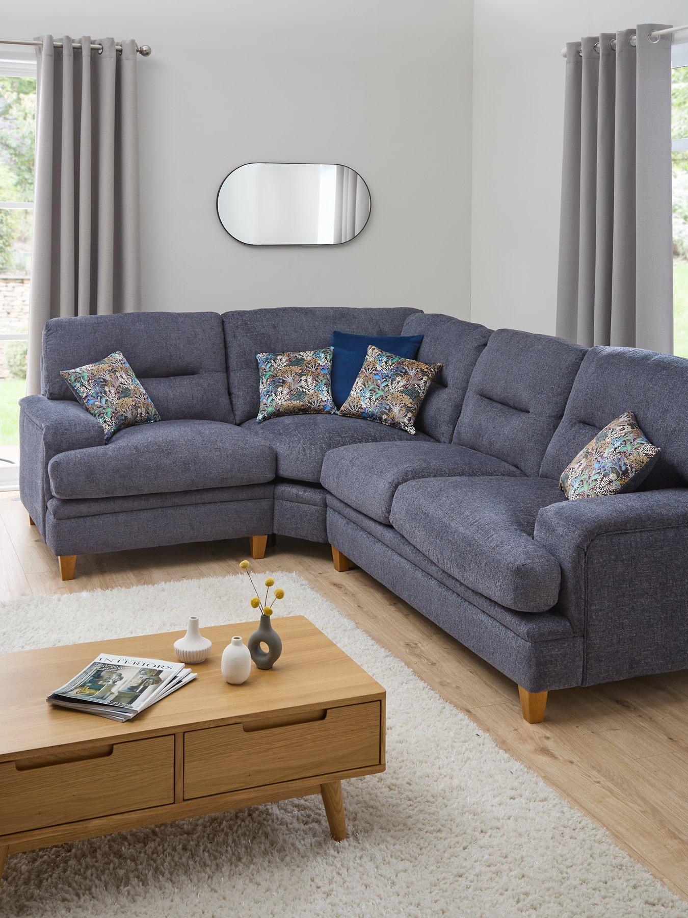 Very Home Trieste Fabric Right Hand Corner Group - Made to order in the UK