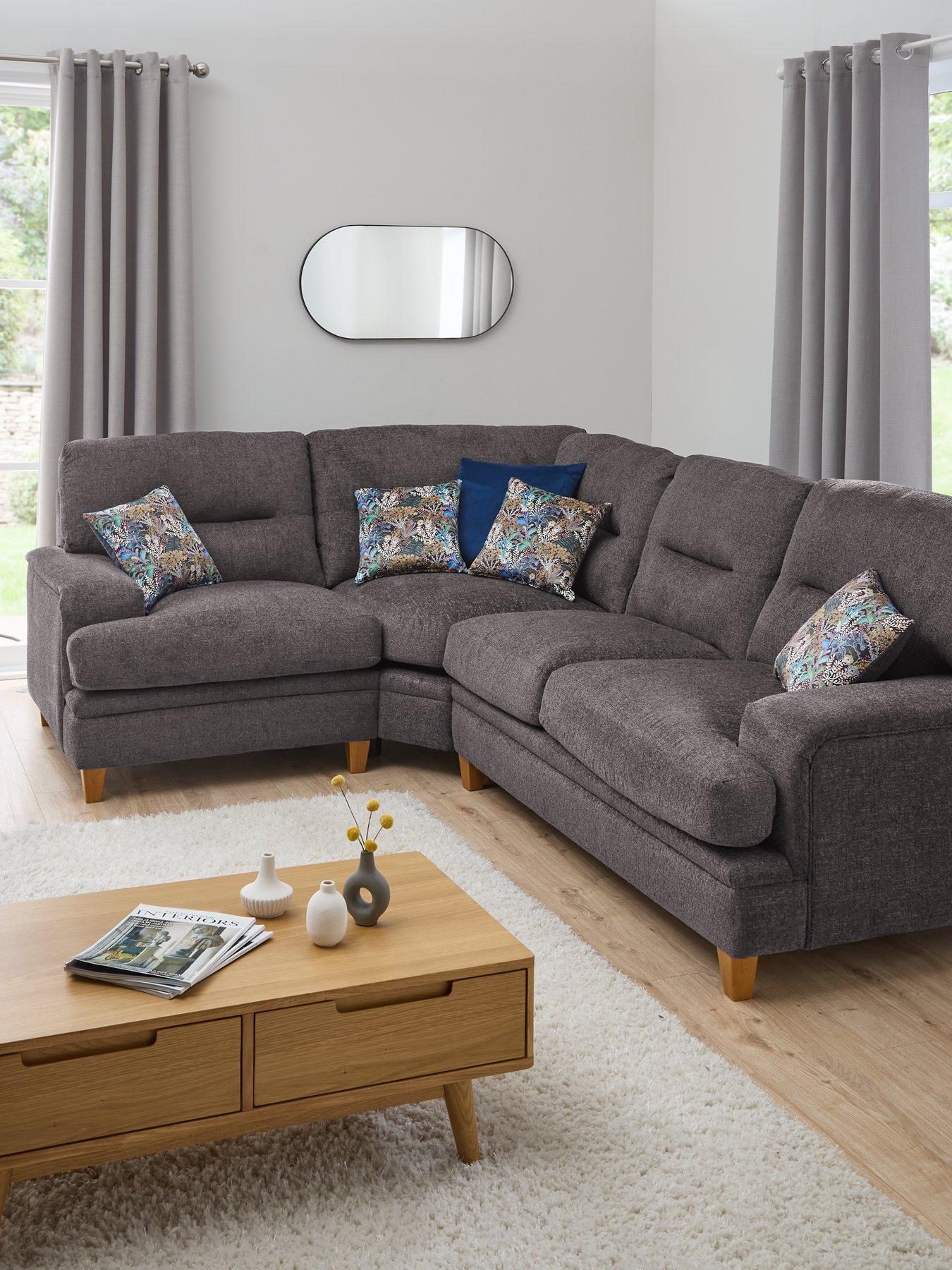 Very Home Trieste Fabric Right Hand Corner Group - Made to order in the UK