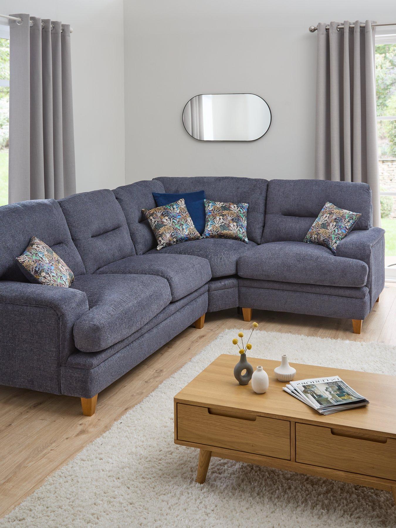 Product photograph of Very Home Trieste Fabric Left Hand Corner Group from very.co.uk