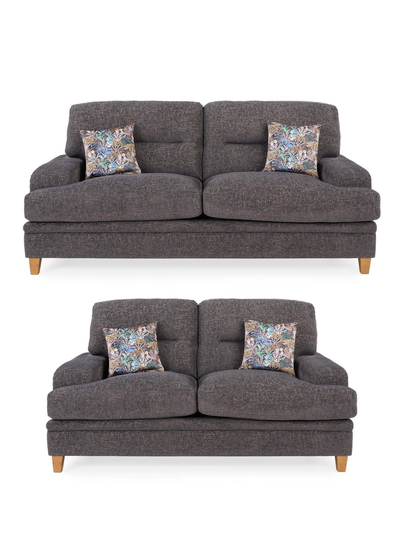 undefined Trieste 3 Seater + 2 Seater Fabric Sofa Set (Buy and SAVE!)