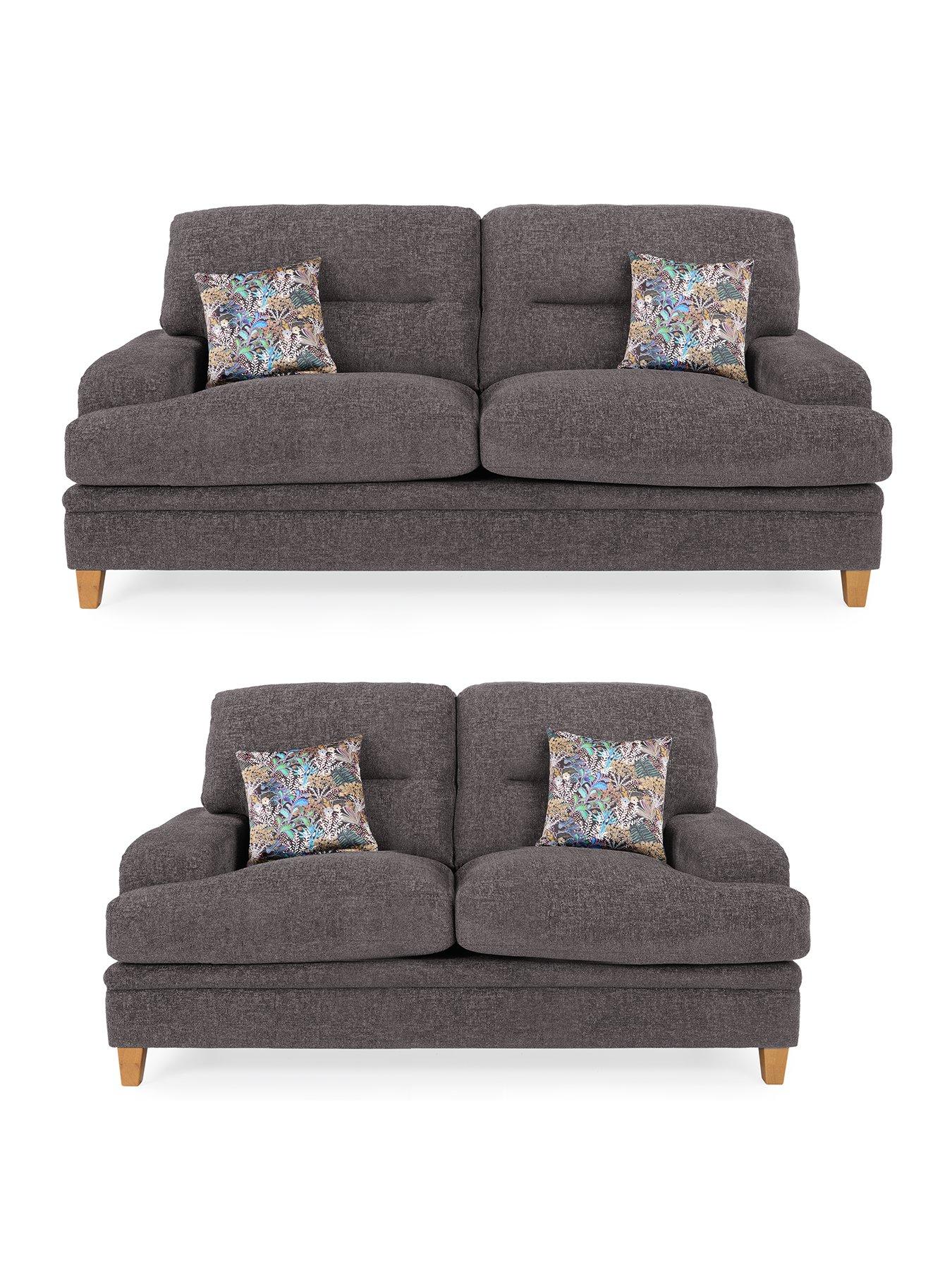 undefined Trieste 3 Seater + 2 Seater Fabric Sofa Set (Buy and SAVE!)