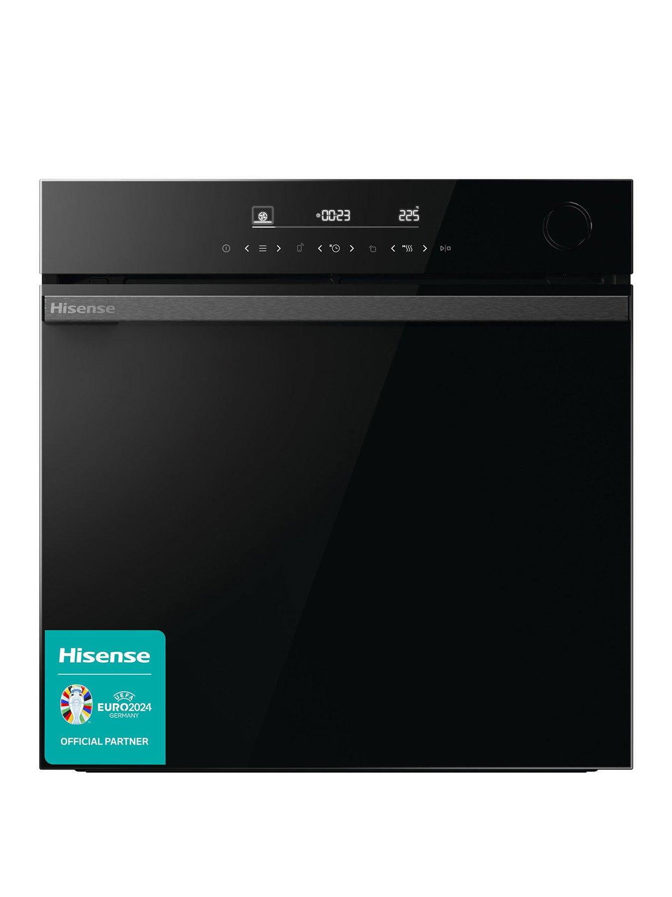 Product photograph of Hisense Hi6 Blackline Bsa66346adbguk Built-in Electric Single Oven - Steam Add Plus Wi-fi Enabled - Jet Black from very.co.uk