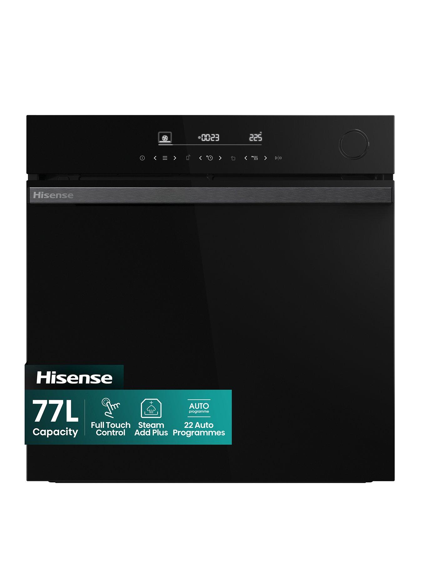 Hisense Hi6 BlackLine BSA66346ADBGUK Built-In Electric Single Oven - Steam Add Plus, Wi-Fi Enabled - Jet Black