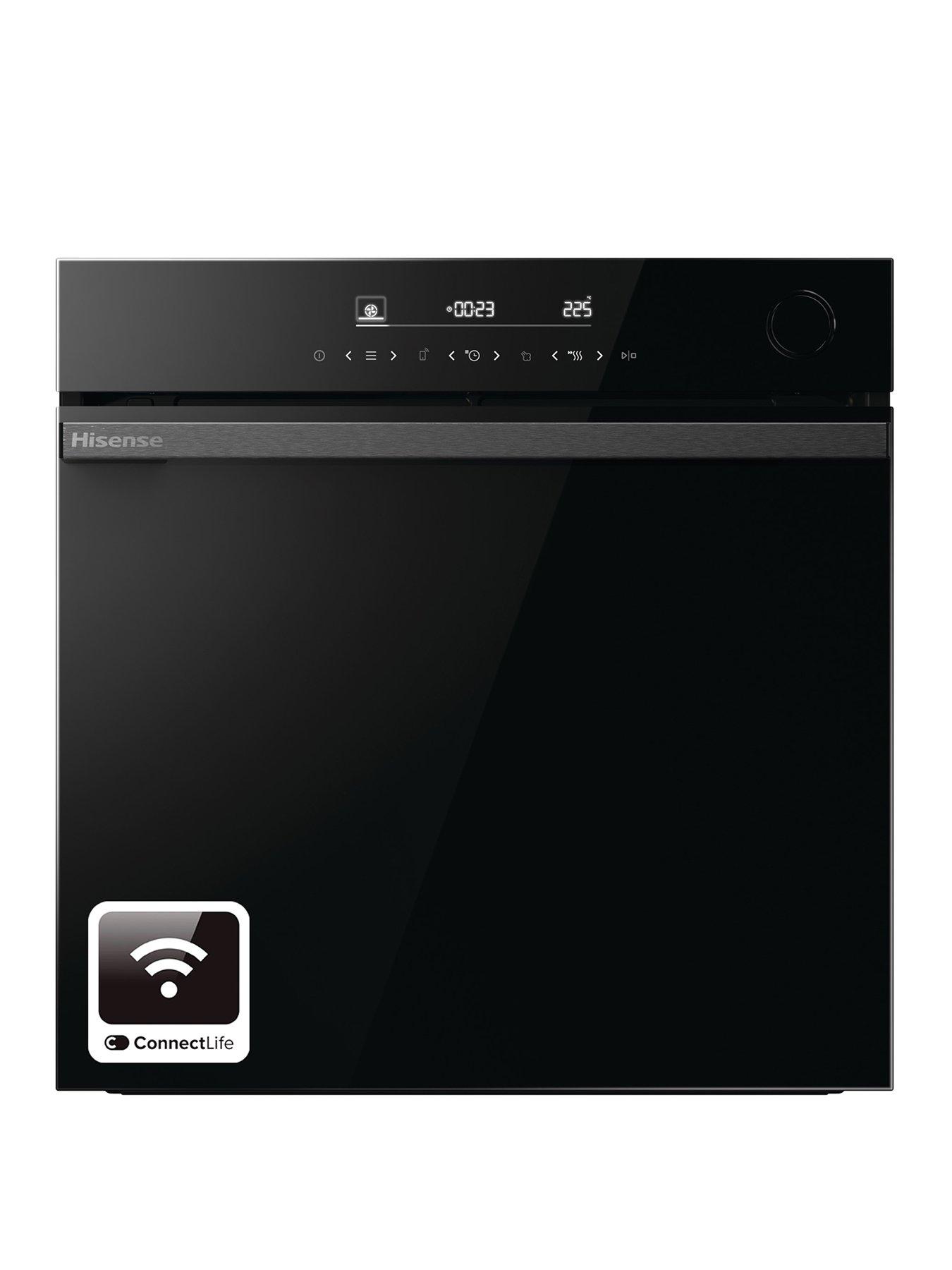 undefined Hi6 BlackLine BSA66346ADBGUK Built-In Electric Single Oven - Steam Add Plus, Wi-Fi Enabled - Jet Black