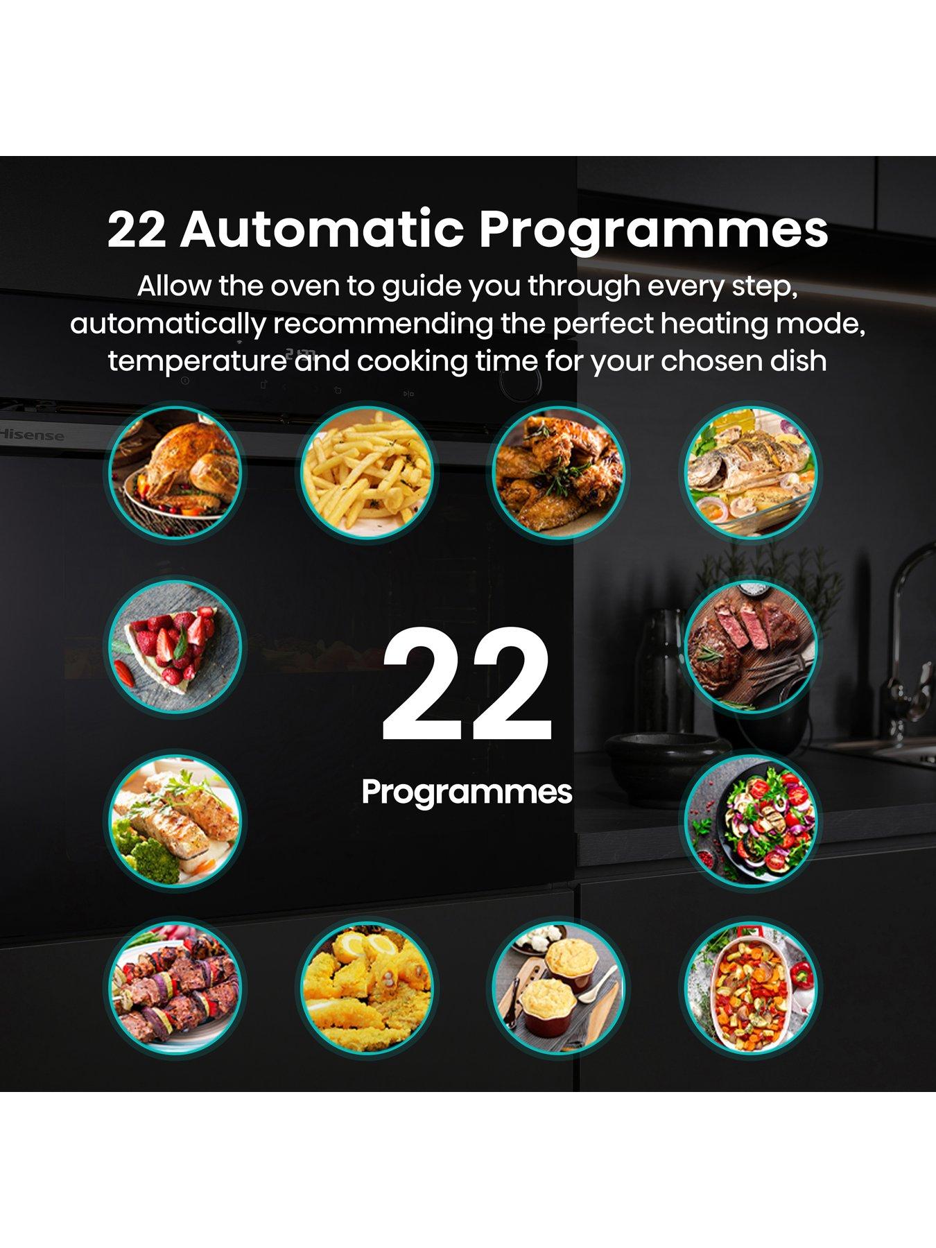 Image 5 of 8 of Hisense Hi6 BlackLine BSA66346ADBGUK Built-In Electric Single Oven - Steam Add Plus, Wi-Fi Enabled - Jet Black